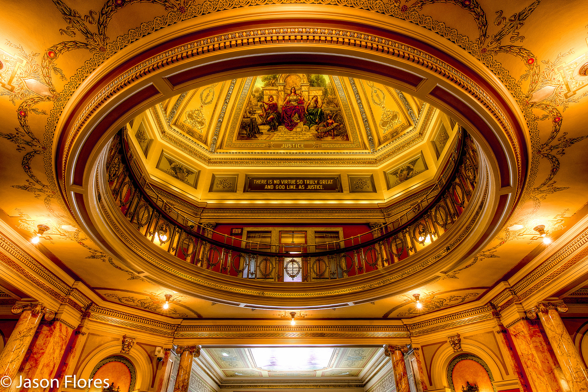 Canon EOS 7D Mark II + Canon EF-S 10-18mm F4.5–5.6 IS STM sample photo. Brown courthouse interior photography