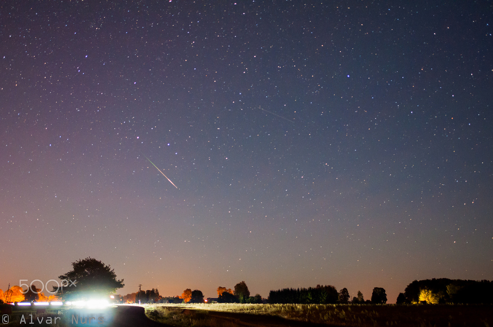 Nikon D90 + Nikon AF-S Nikkor 20mm F1.8G ED sample photo. Falling star photography