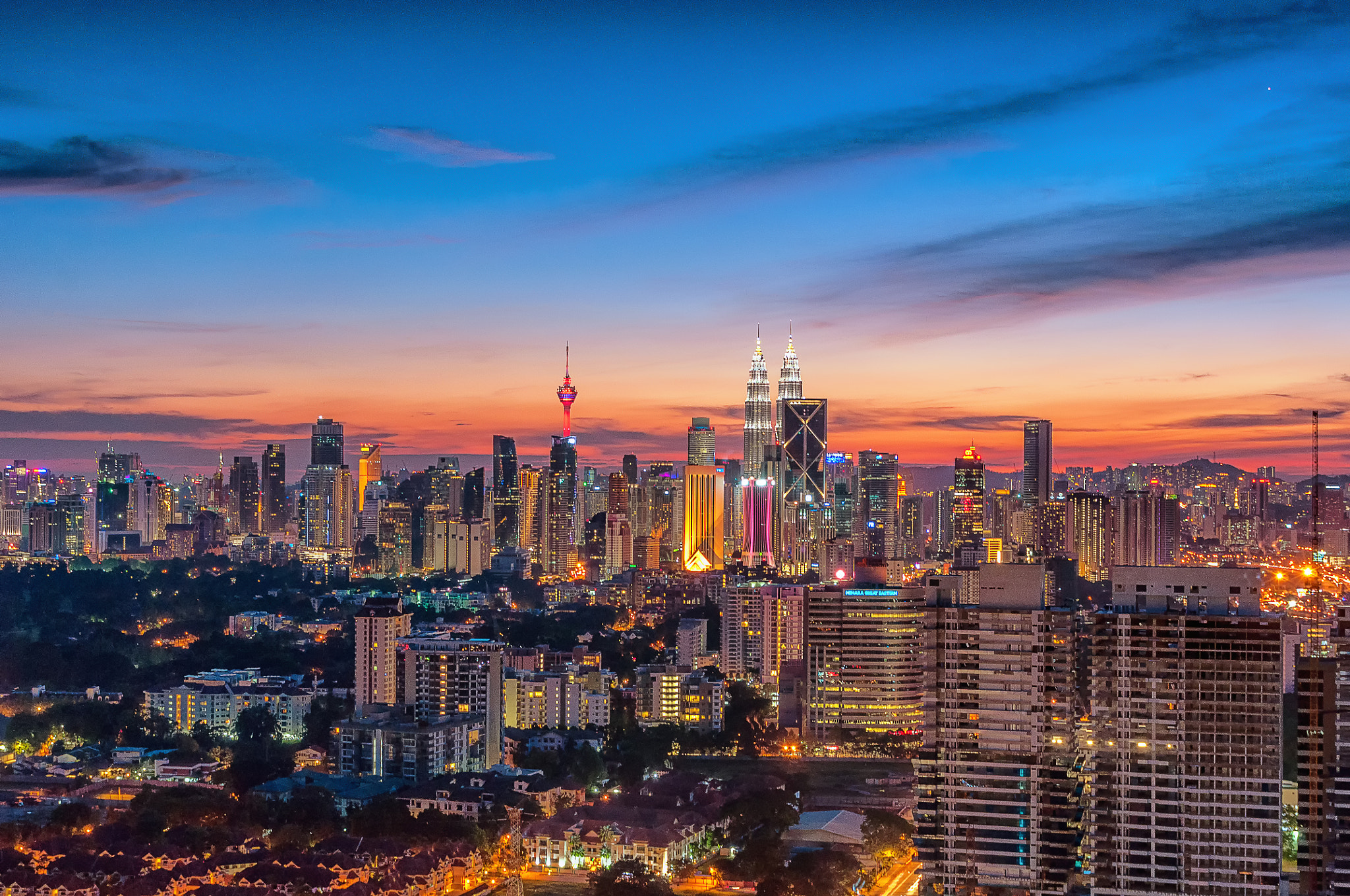 Sigma 17-70mm F2.8-4 DC Macro OS HSM sample photo. Sunset @ kl cbd photography