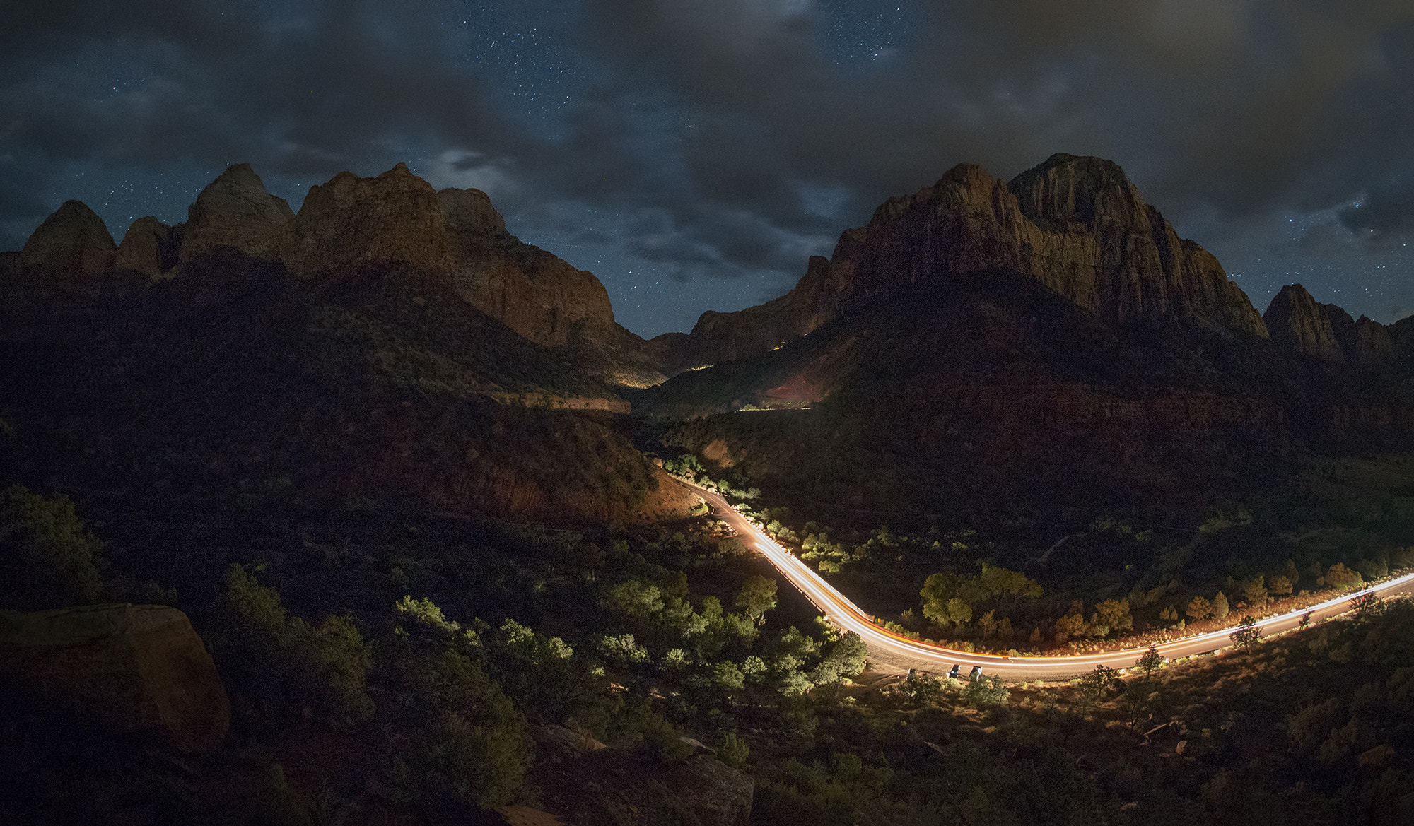 Nikon D750 + Samyang 12mm F2.8 ED AS NCS Fisheye sample photo. Zion's gates and the river of light photography