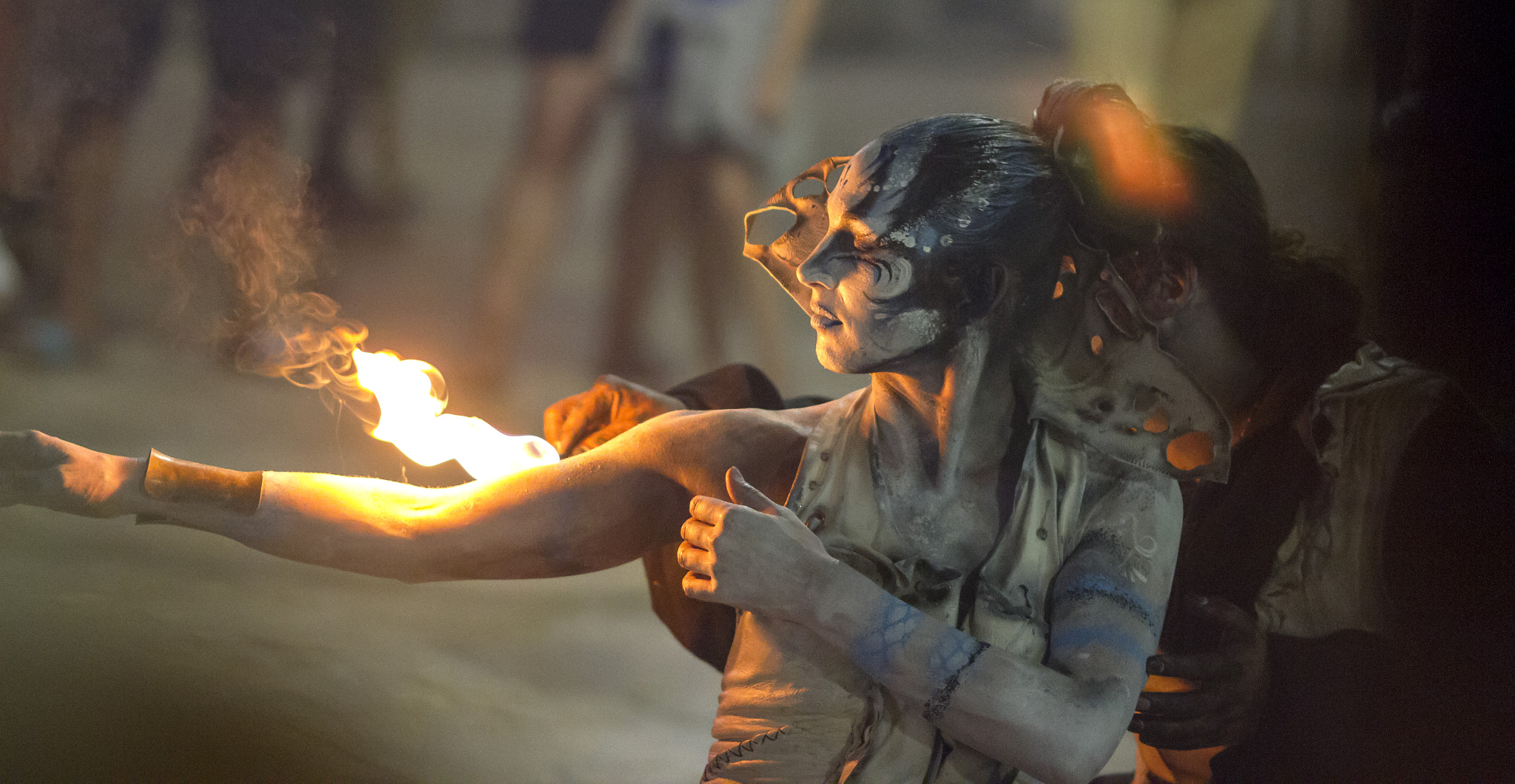 Canon EOS 7D + Canon EF 135mm F2L USM sample photo. Desmodium band perform fire photography