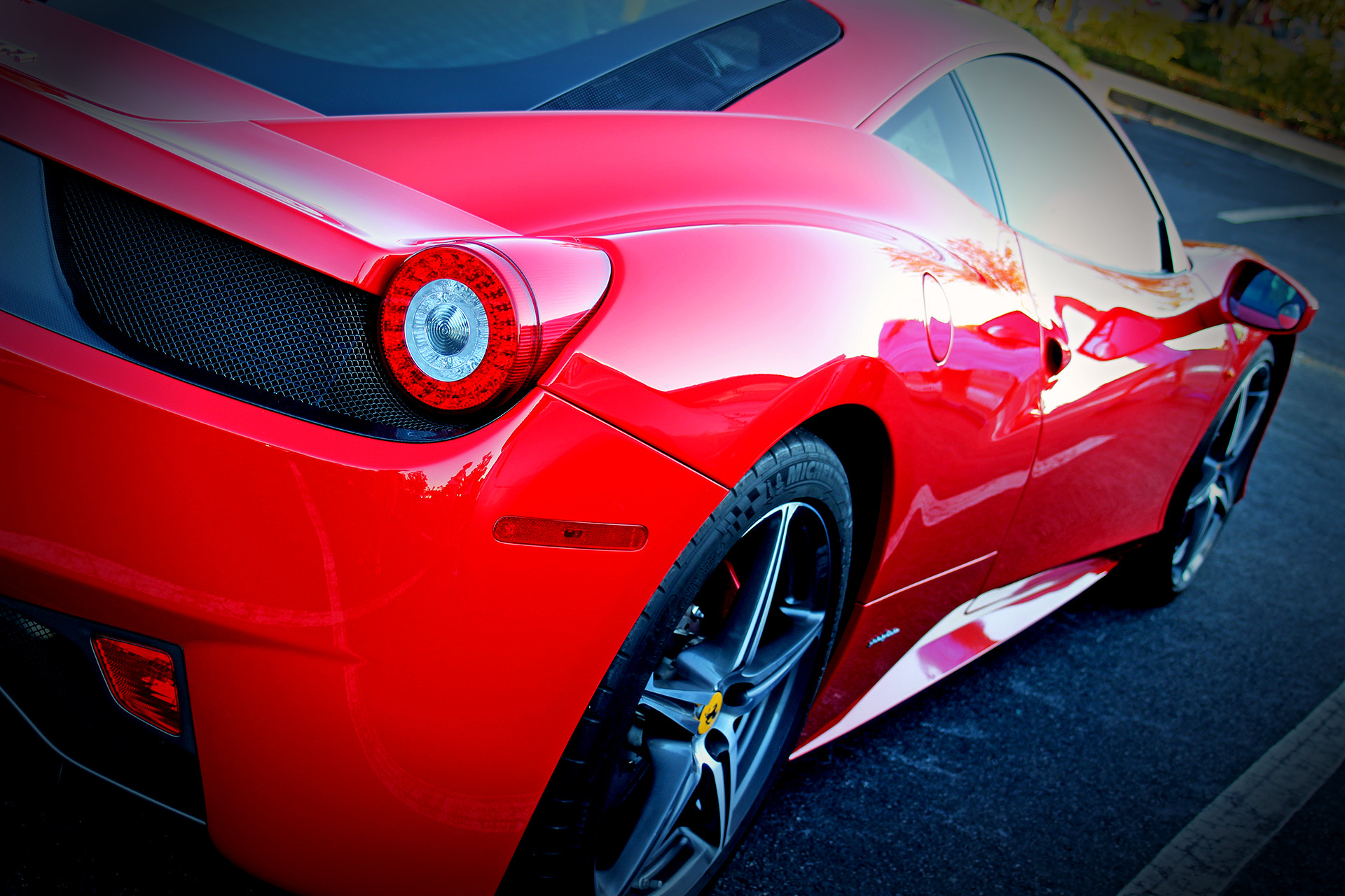 Canon EF 35-80mm f/4-5.6 sample photo. Ferrari 458 - side view photography