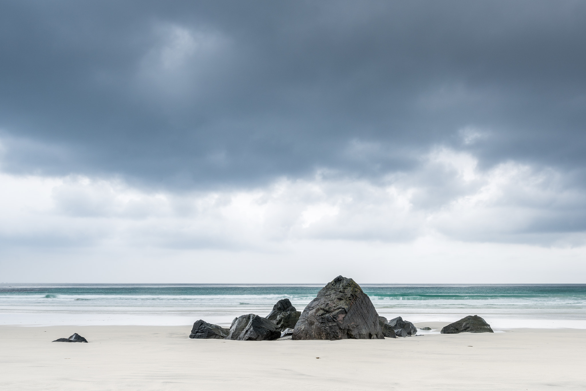 Nikon D810 + Nikon PC-E Nikkor 24mm F3.5D ED Tilt-Shift sample photo. Flakstad beach photography