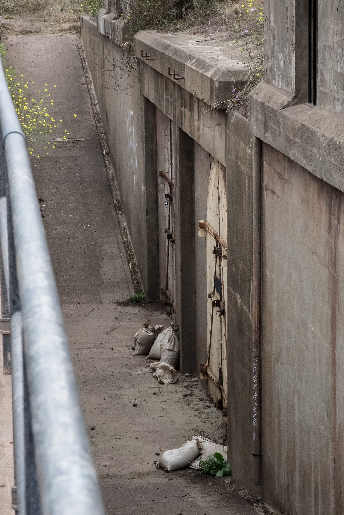 Pentax K-3 II sample photo. Presidio sand bags photography