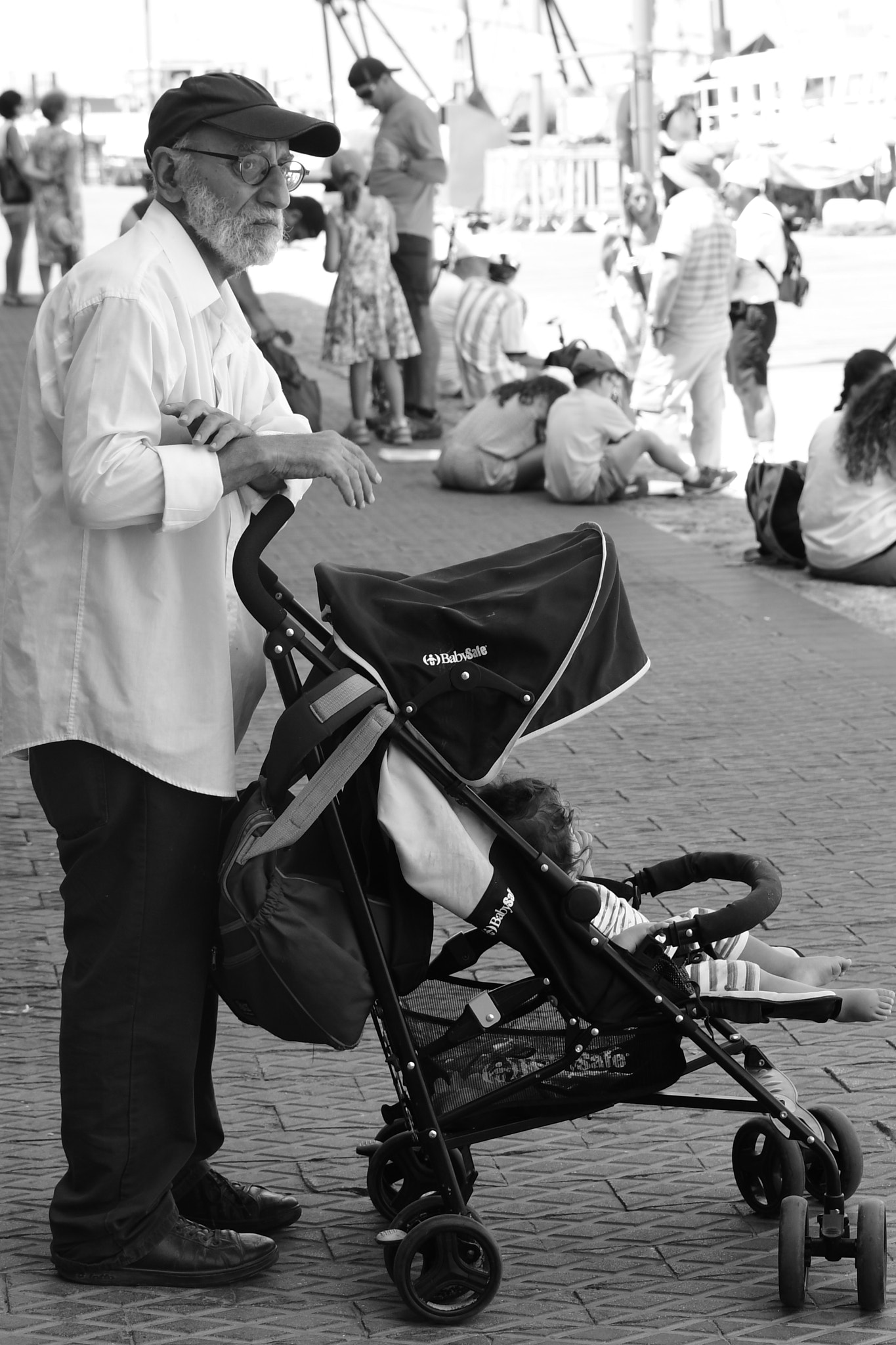 Tamron SP 24-70mm F2.8 Di VC USD sample photo. Grandfather babysitting photography