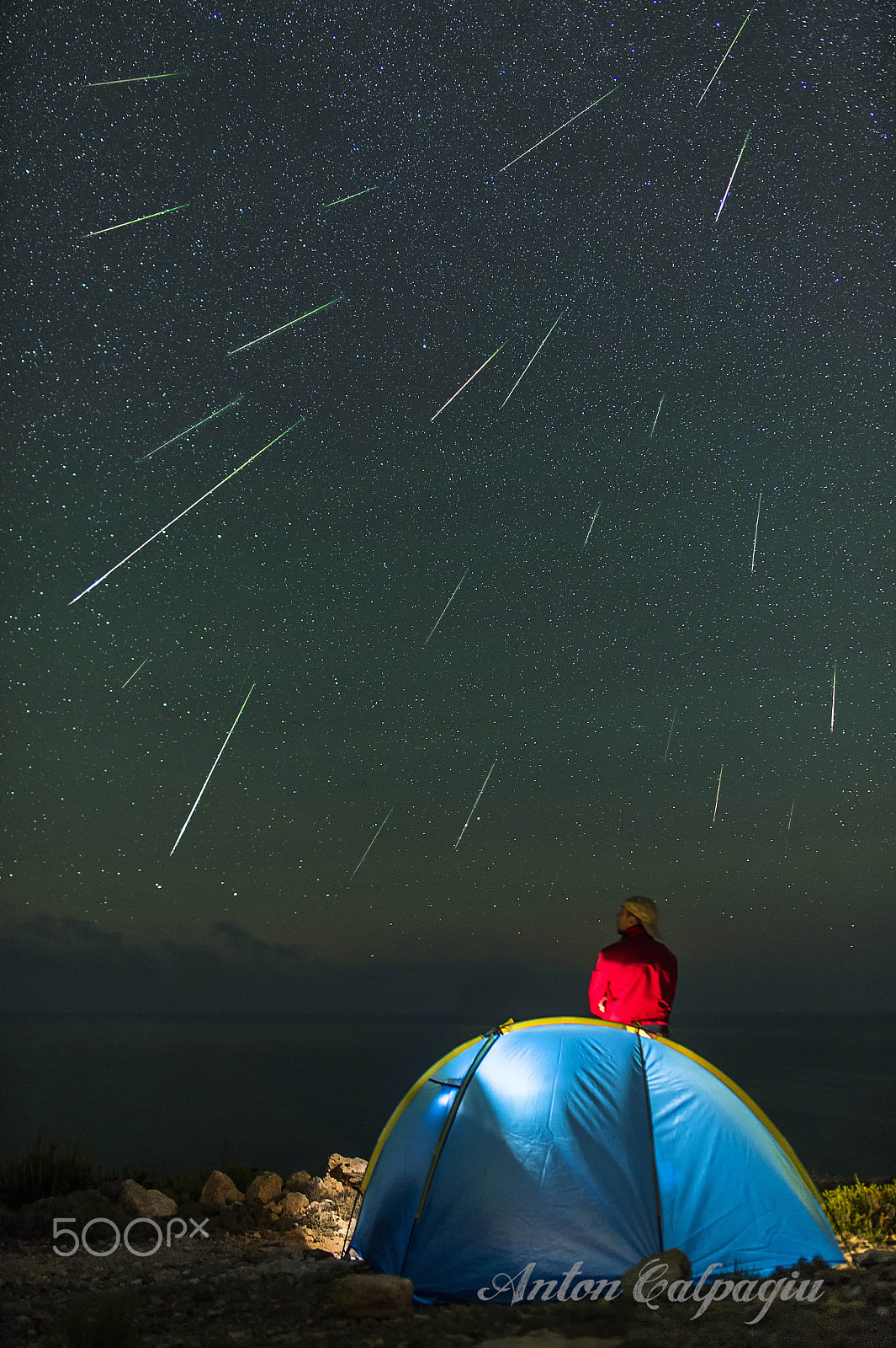 Nikon Df sample photo. Perseid meteor shower in ibiza , 12 / 08 / 2016 photography