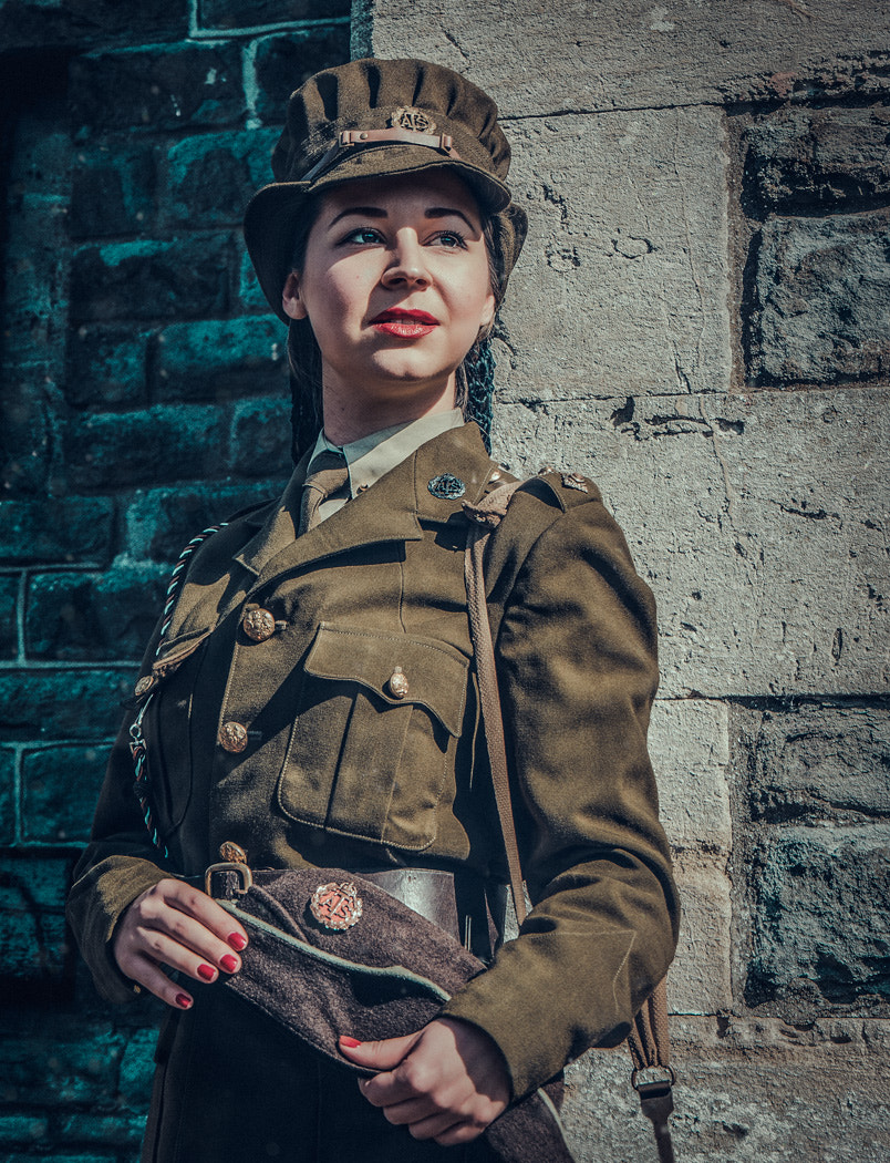 Panasonic Lumix DMC-GH3 sample photo. Army girl photography