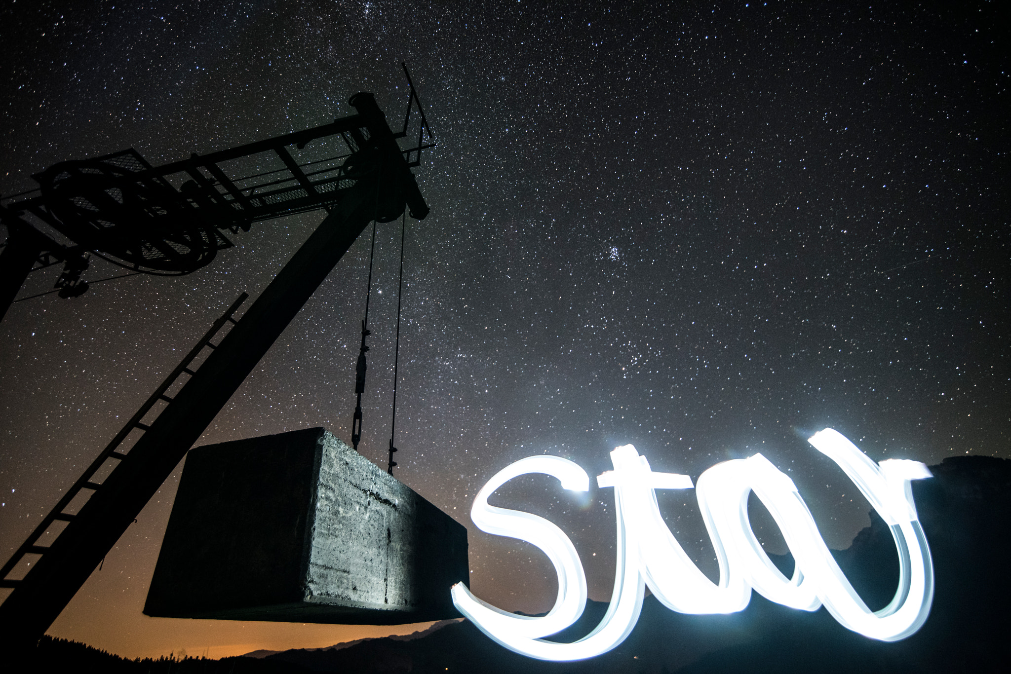 Sony a7R II + Sony DT 50mm F1.8 SAM sample photo. Star-lightpainting photography