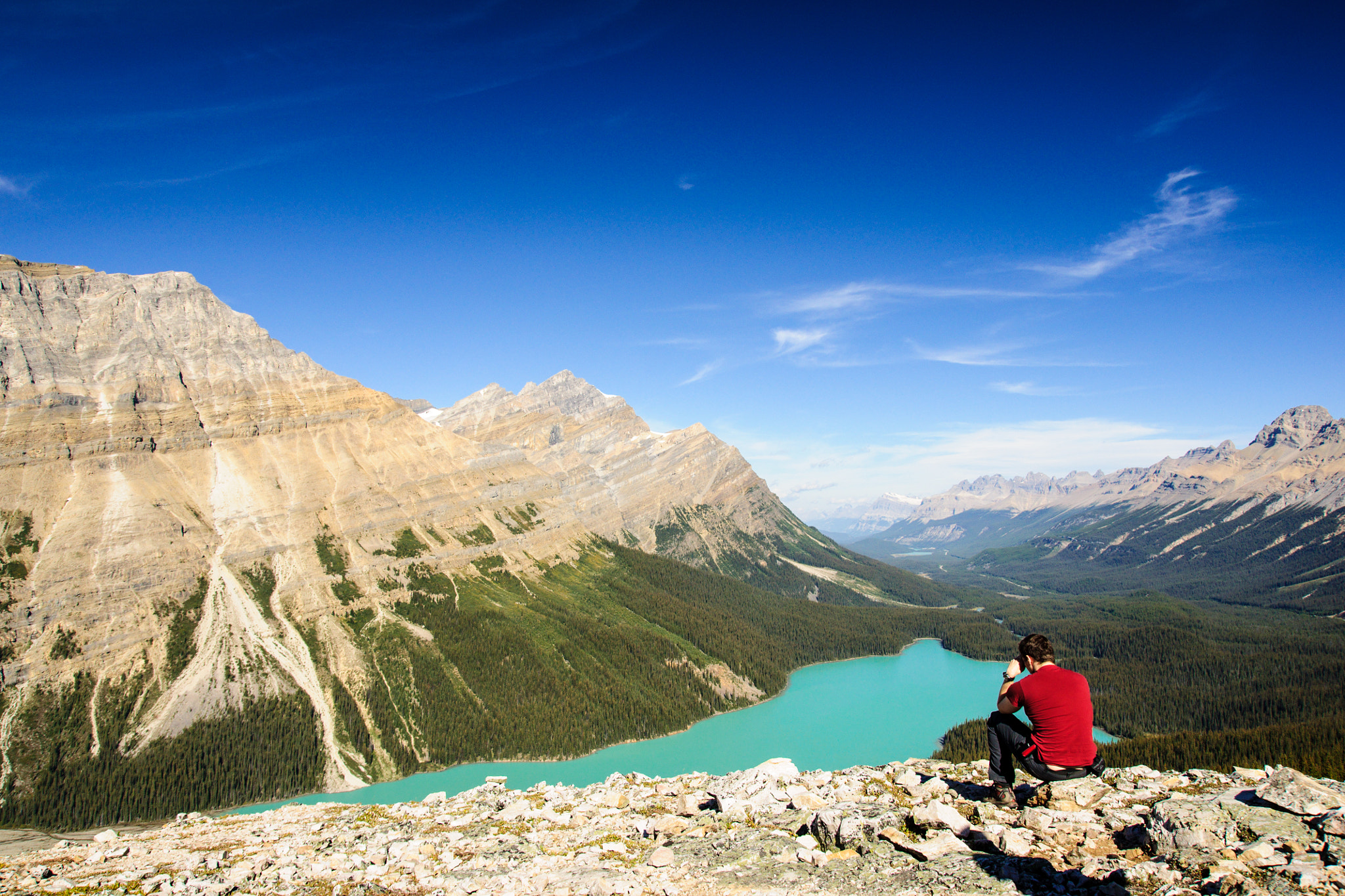 Sony Alpha DSLR-A700 sample photo. Peyto lake photography