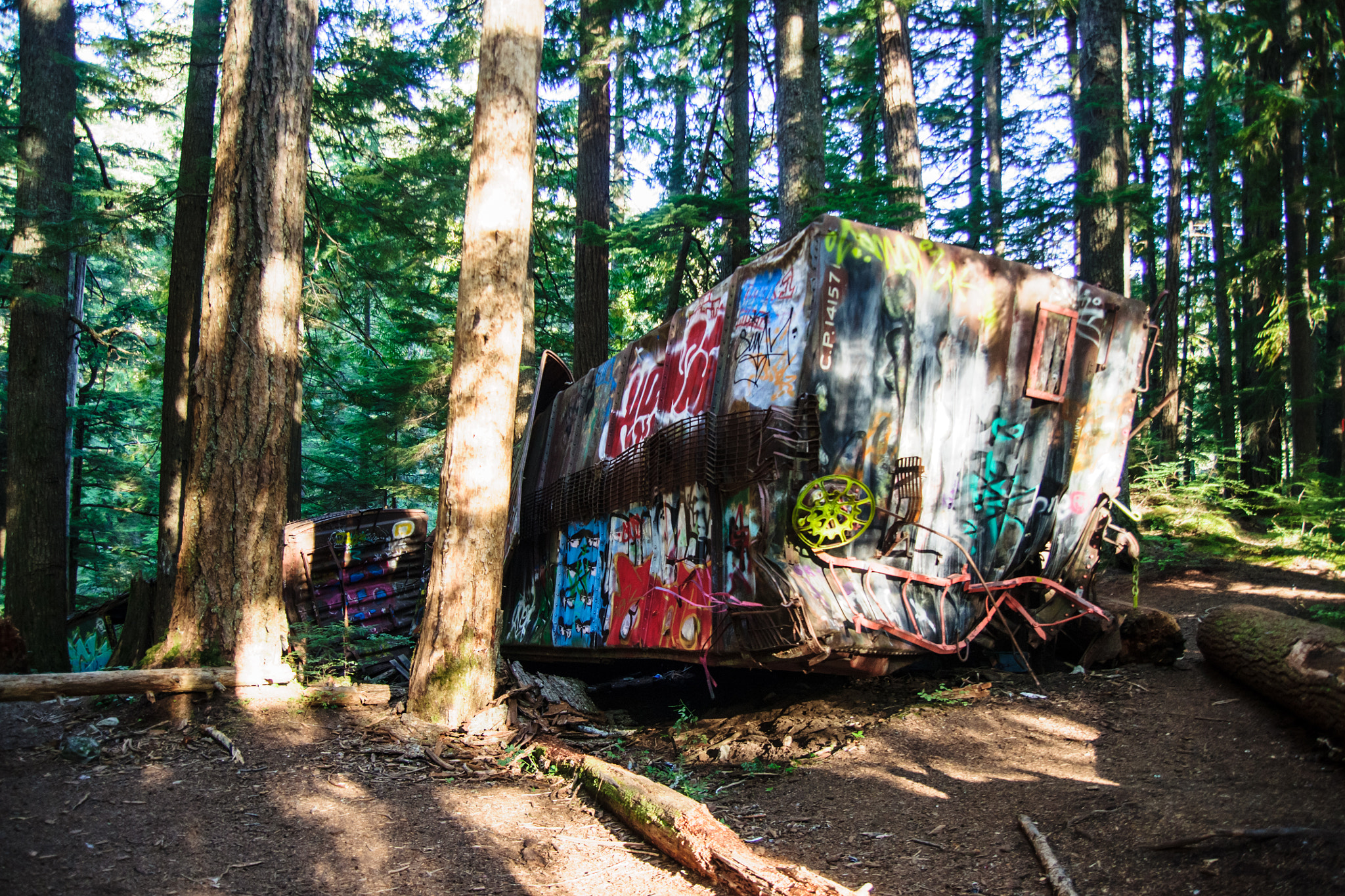 Sony Alpha DSLR-A700 sample photo. Train wreck photography