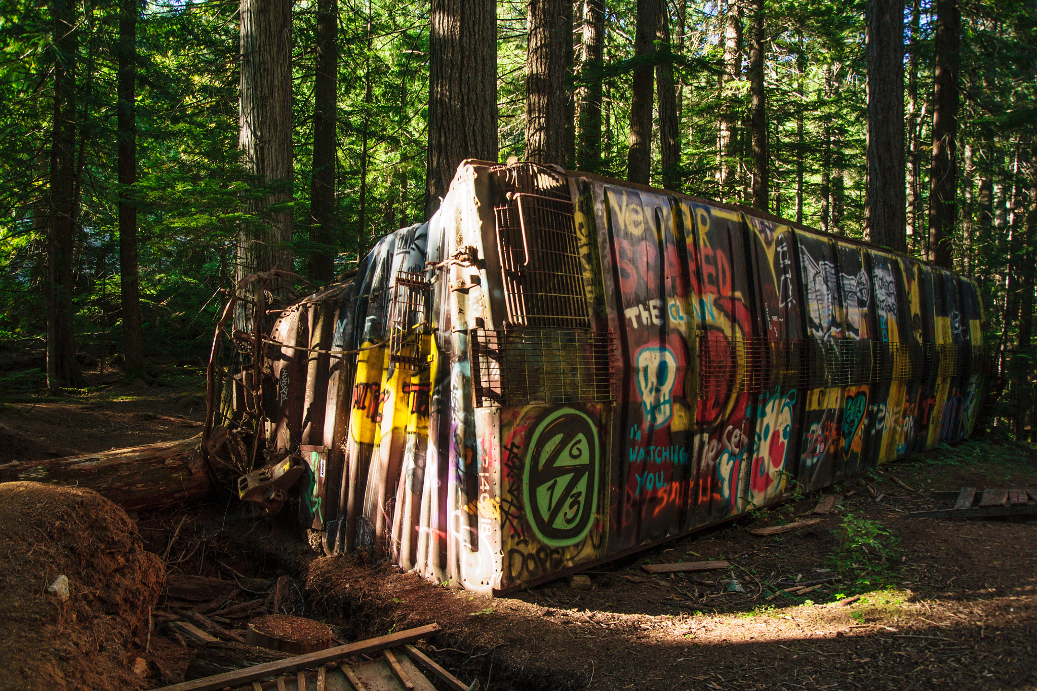 Sony Alpha DSLR-A700 sample photo. Train wreck photography