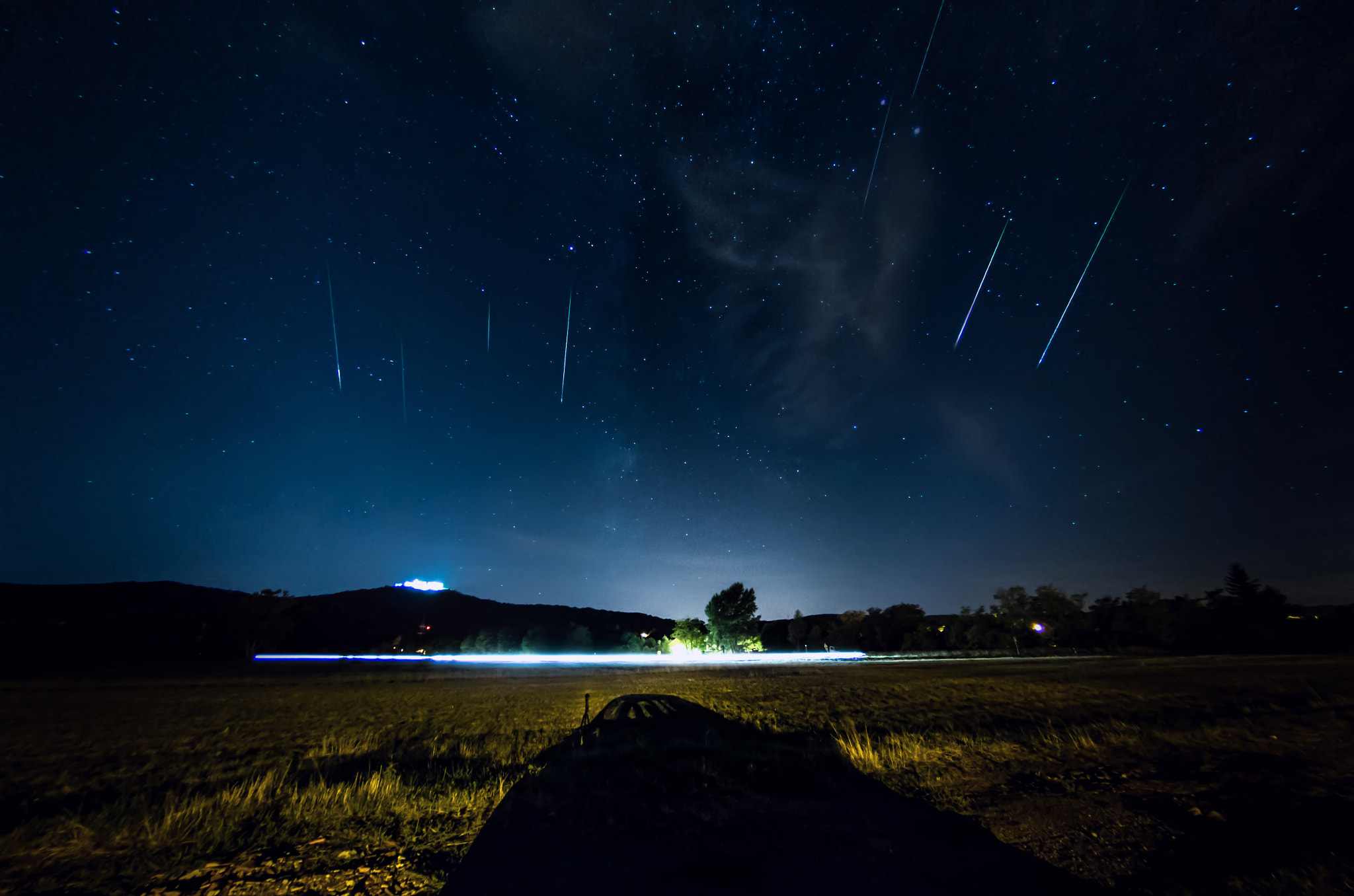 Pentax K-01 sample photo. Meteor shower above croatia photography