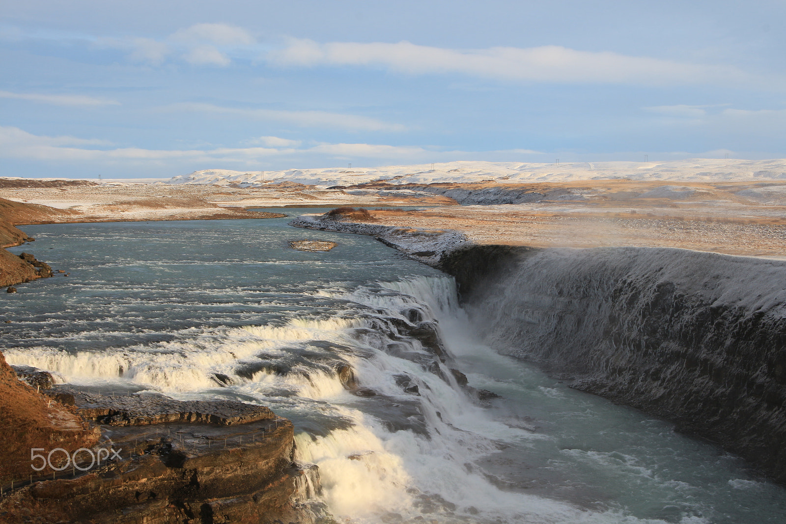 Canon EOS 650D (EOS Rebel T4i / EOS Kiss X6i) + Canon EF-S 18-55mm F3.5-5.6 IS STM sample photo. Gullfoss waterfall photography