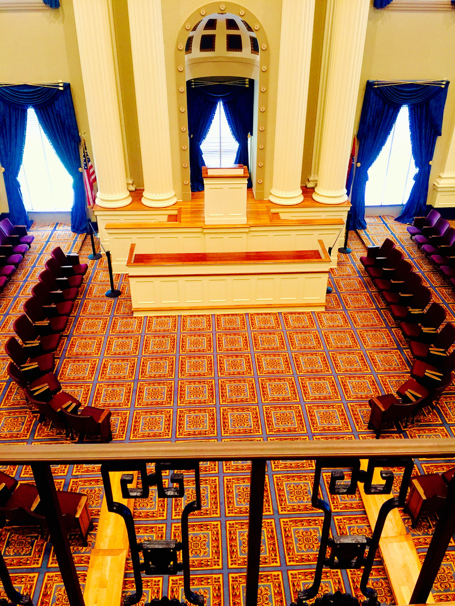 Old capital museum. Main meeting room for the politicians