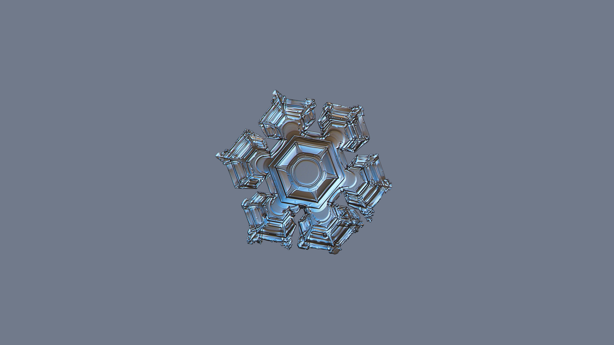 Canon POWERSHOT A650 IS sample photo. Snowflake cold metal (isolated on uniform grey) photography