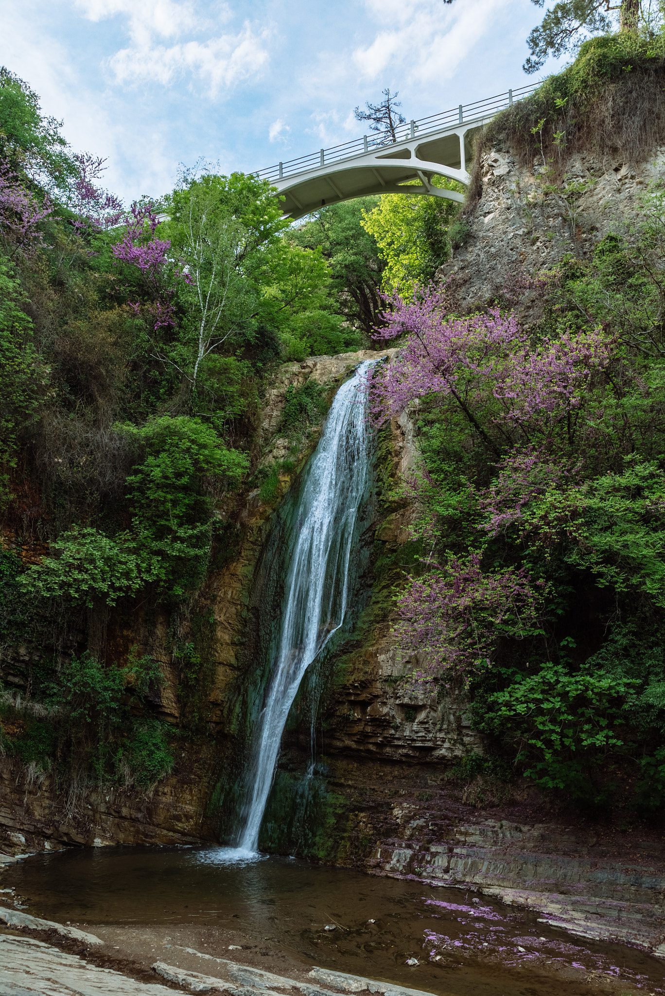 Sony a7S + Sony 70-400mm F4-5.6 G SSM sample photo. Waterfall in tbilisi photography