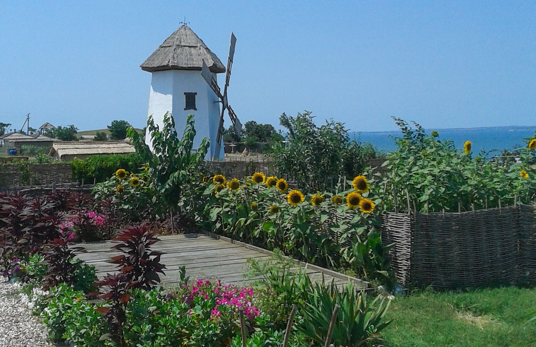 Samsung GT-S8600 sample photo. Ataman village. windmill. photography