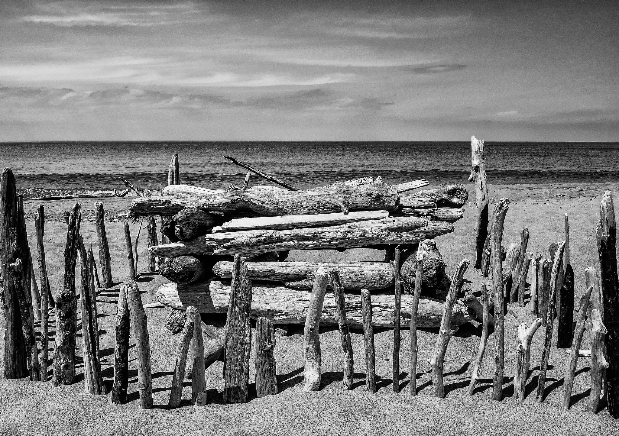 OLYMPUS M.14-150mm F4.0-5.6 II sample photo. Driftwood funeral photography