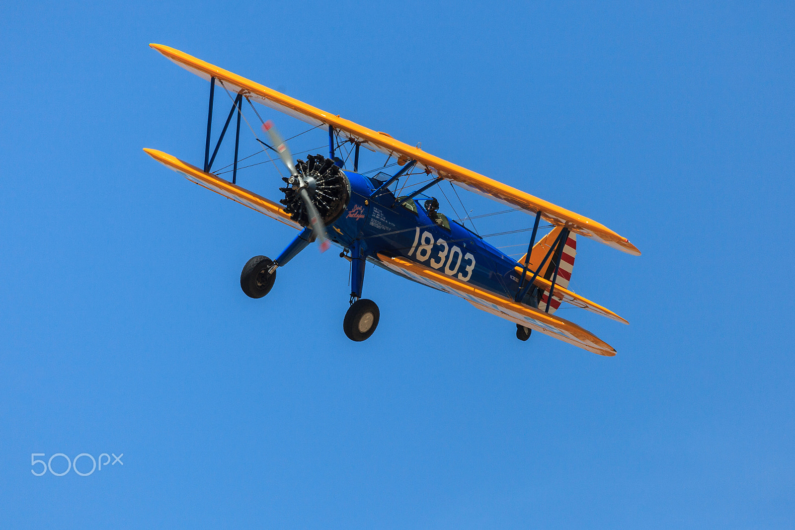 Canon EOS 5D Mark II + Canon EF 100-400mm F4.5-5.6L IS USM sample photo. Vintage stearman 2868 photography