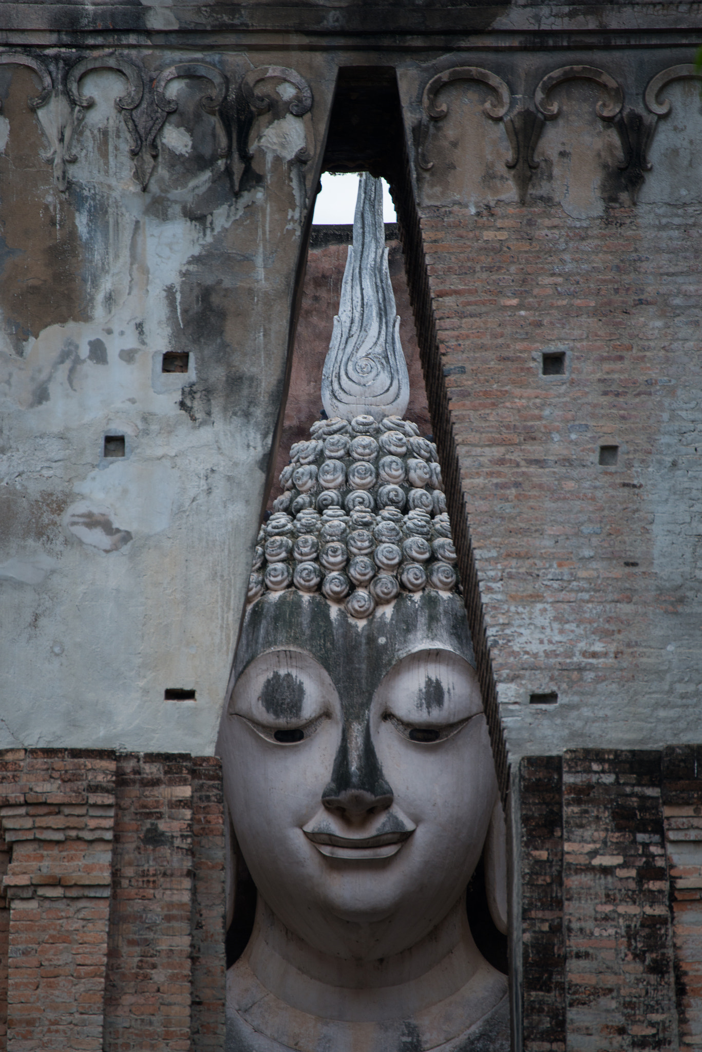 Nikon D800E sample photo. The ancient ruin of buddha in sukhothai, thailand. photography