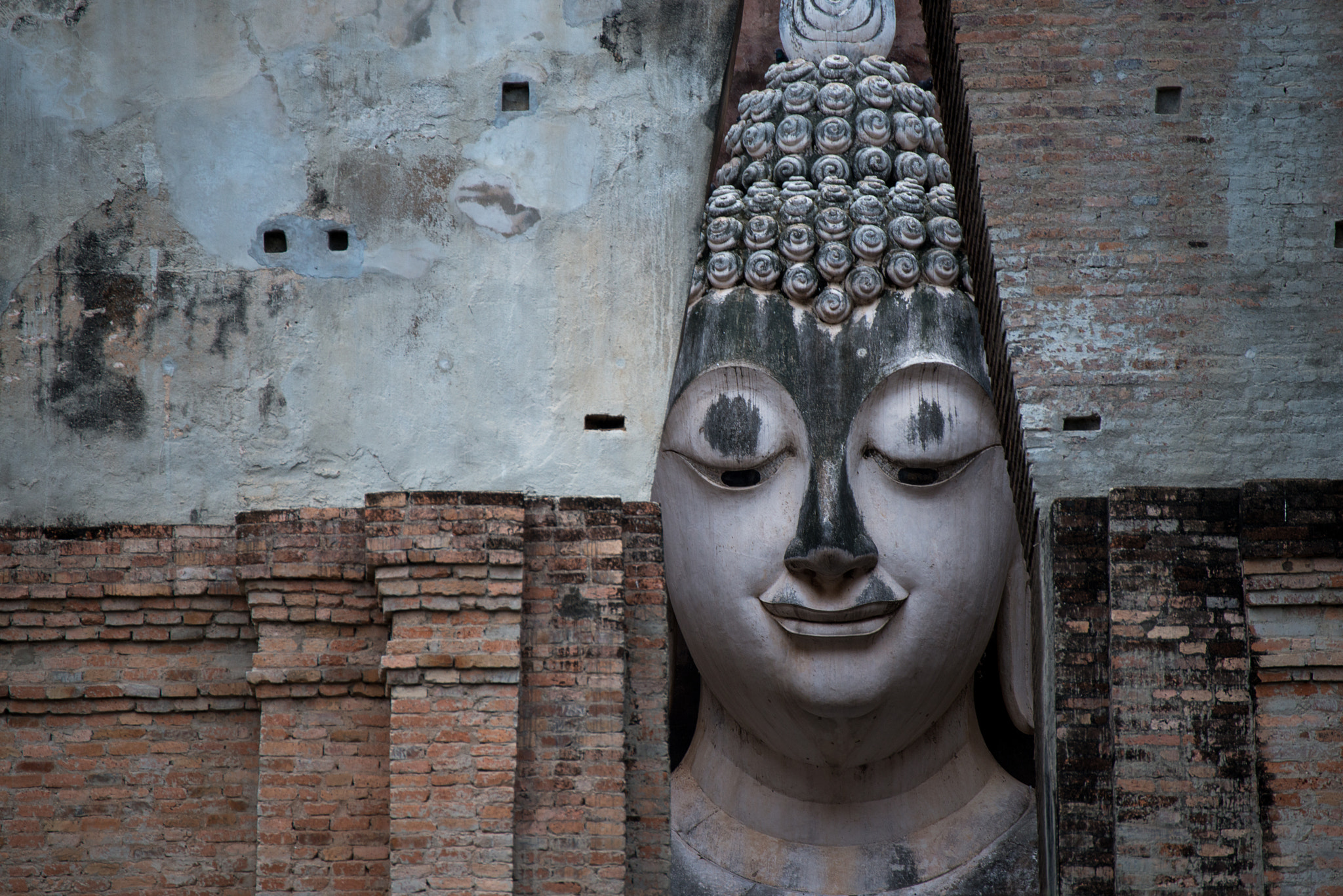 Nikon D800E sample photo. The ancient ruin of buddha in sukhothai, thailand. photography