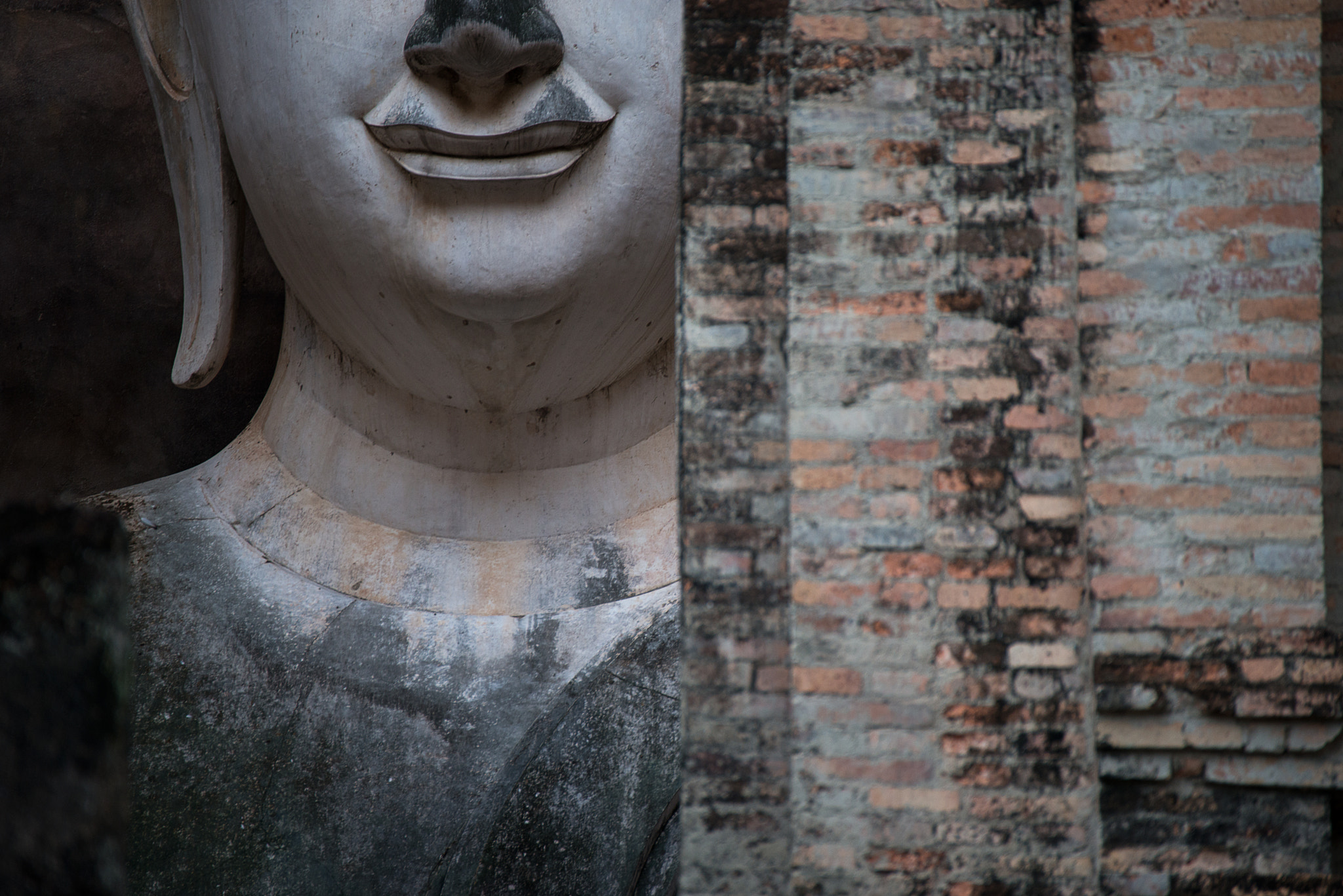 Nikon D800E sample photo. The ancient ruin of buddha in sukhothai, thailand. photography