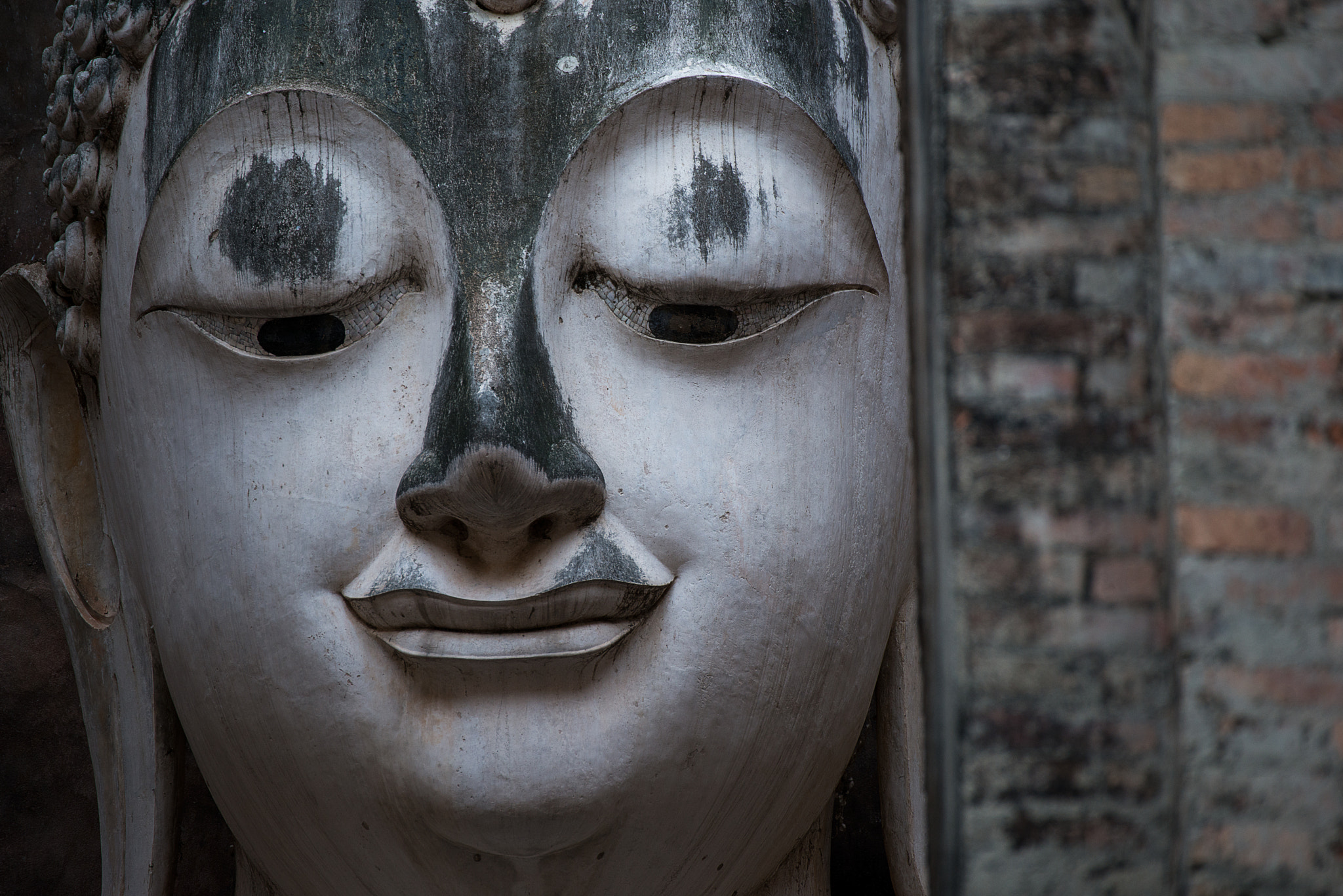 Nikon D800E sample photo. The ancient ruin of buddha in sukhothai, thailand. photography