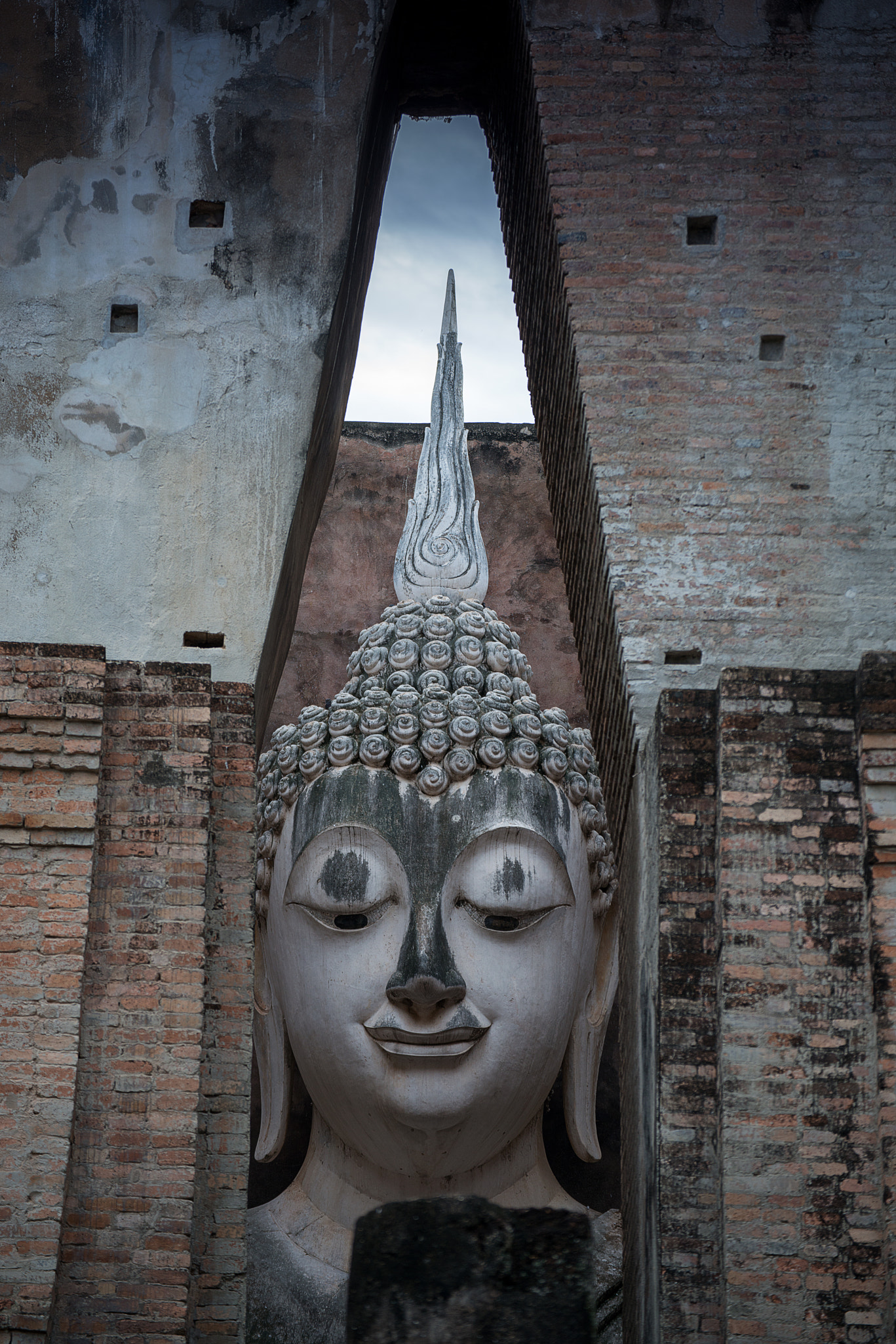 Nikon D800E sample photo. The ancient ruin of buddha in sukhothai, thailand. photography