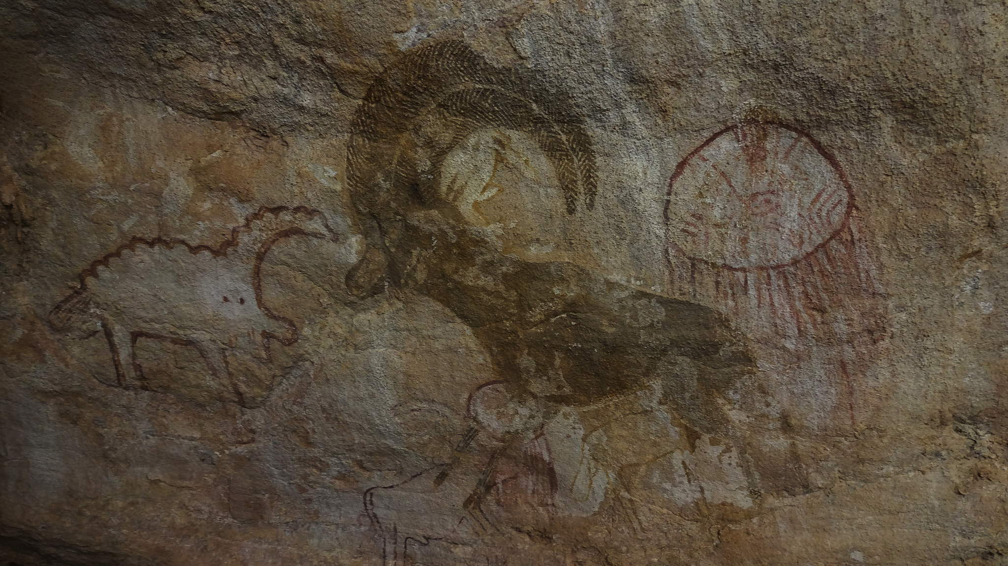 Sony DSC-WX100 sample photo. Mysterious creatures in a prehistoric rockart photography