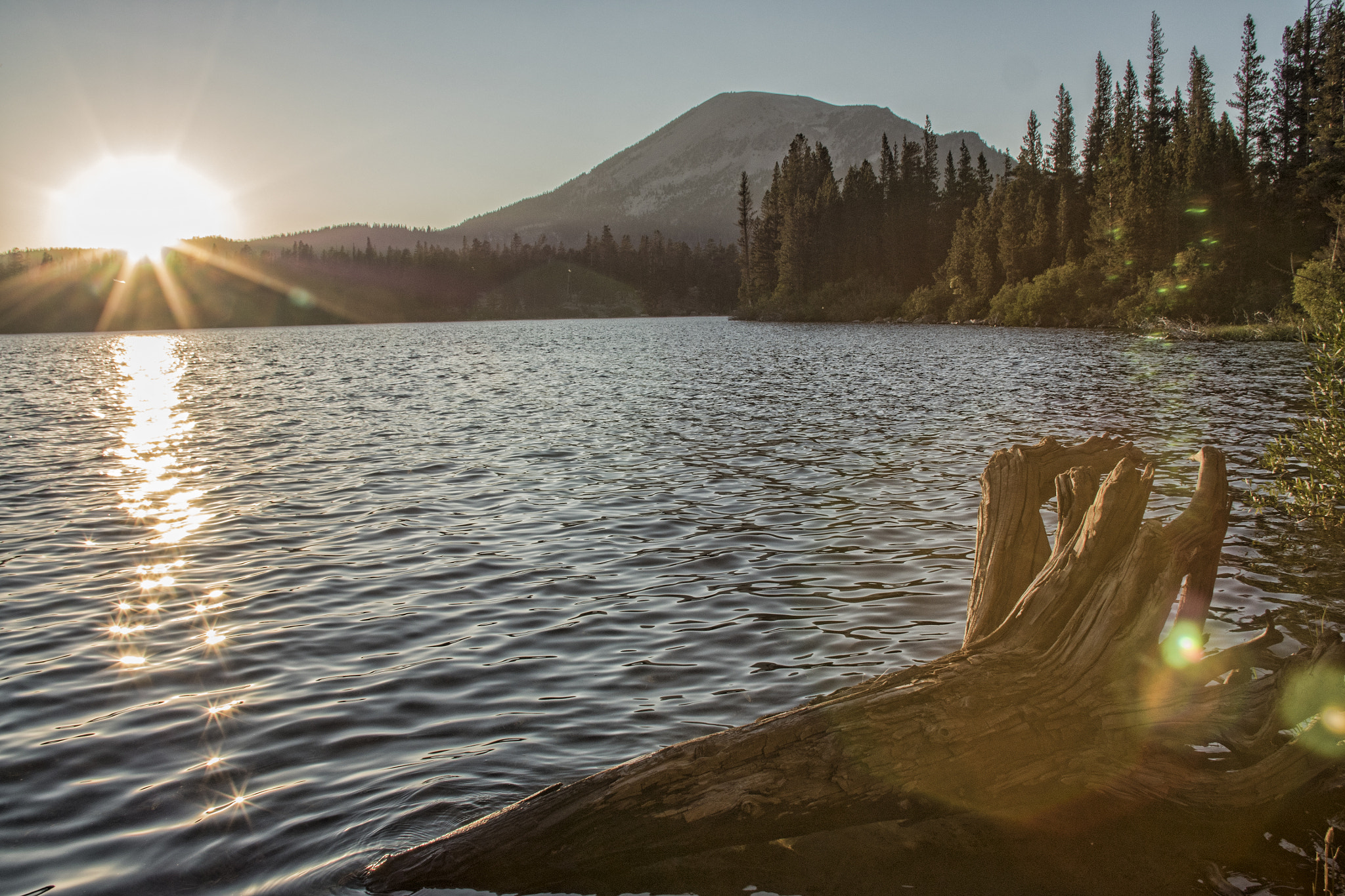 Panasonic Lumix DMC-GH4 + Canon EF 24-105mm F4L IS USM sample photo. Lake mary sunset photography