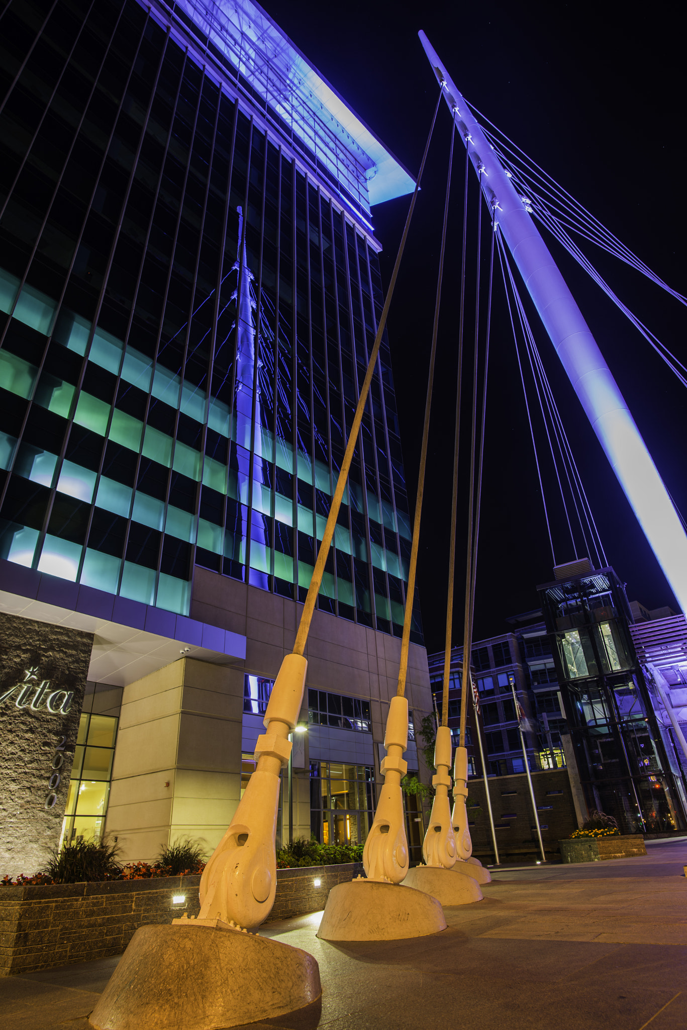 Nikon D600 + Nikon AF-S Nikkor 20mm F1.8G ED sample photo. The denver millennium bridge photography