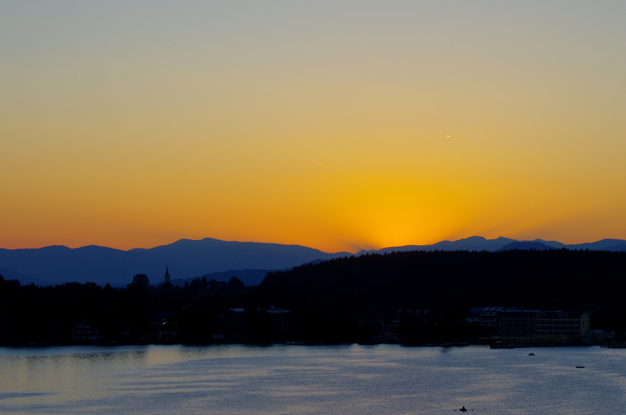 Pentax K-5 sample photo. The sun has set - lake klopein photography