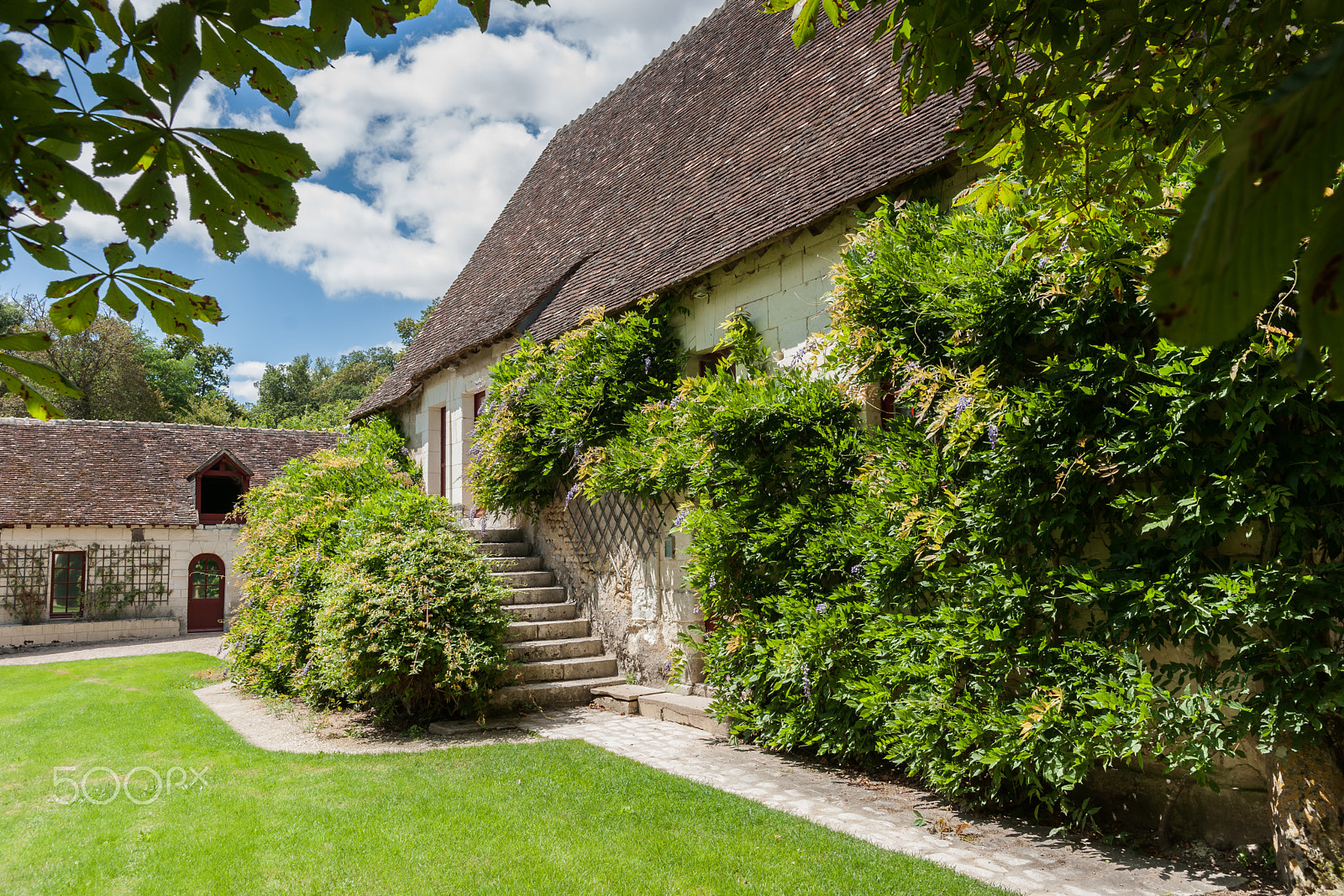 Sony Alpha DSLR-A900 sample photo. Typically picturesque 16th century french farmhouse in romantic photography