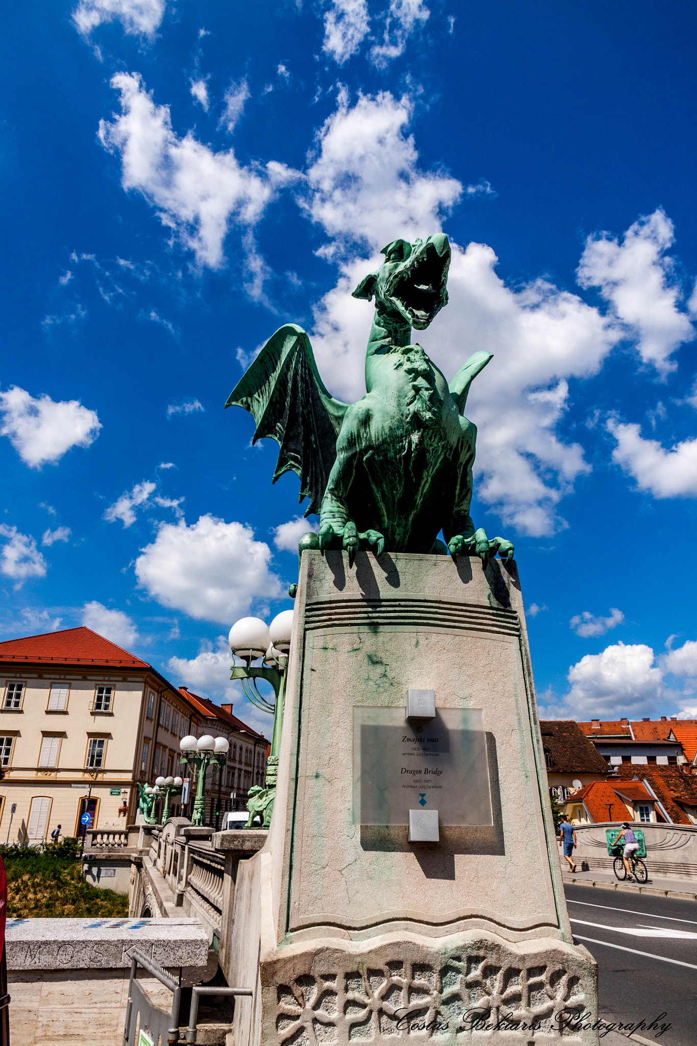 Canon EOS 50D sample photo. Bridge of dragons_ljubljana, slovenia photography