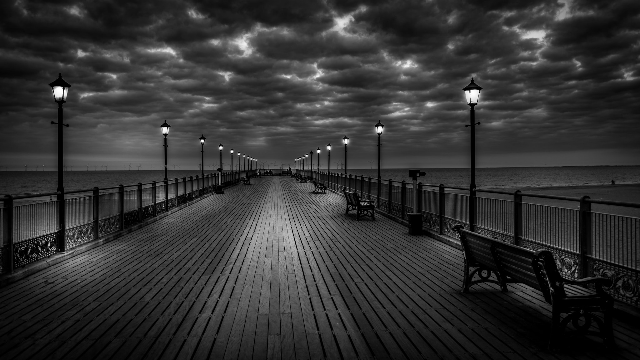 Nikon D800E sample photo. Skegness pier photography