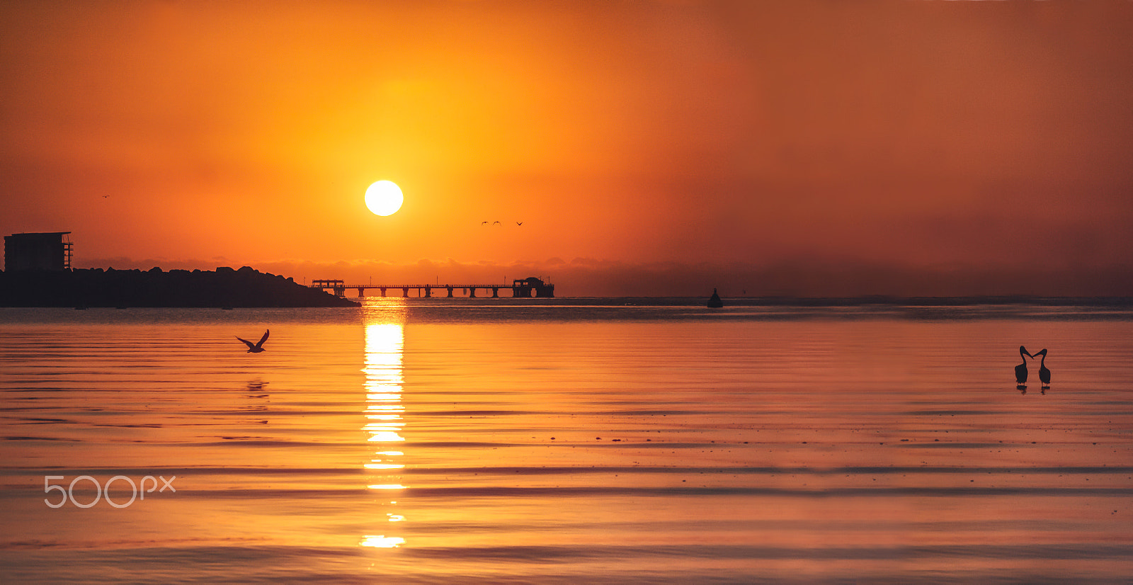 Canon EF 75-300mm f/4-5.6 USM sample photo. Woody point sunrise photography
