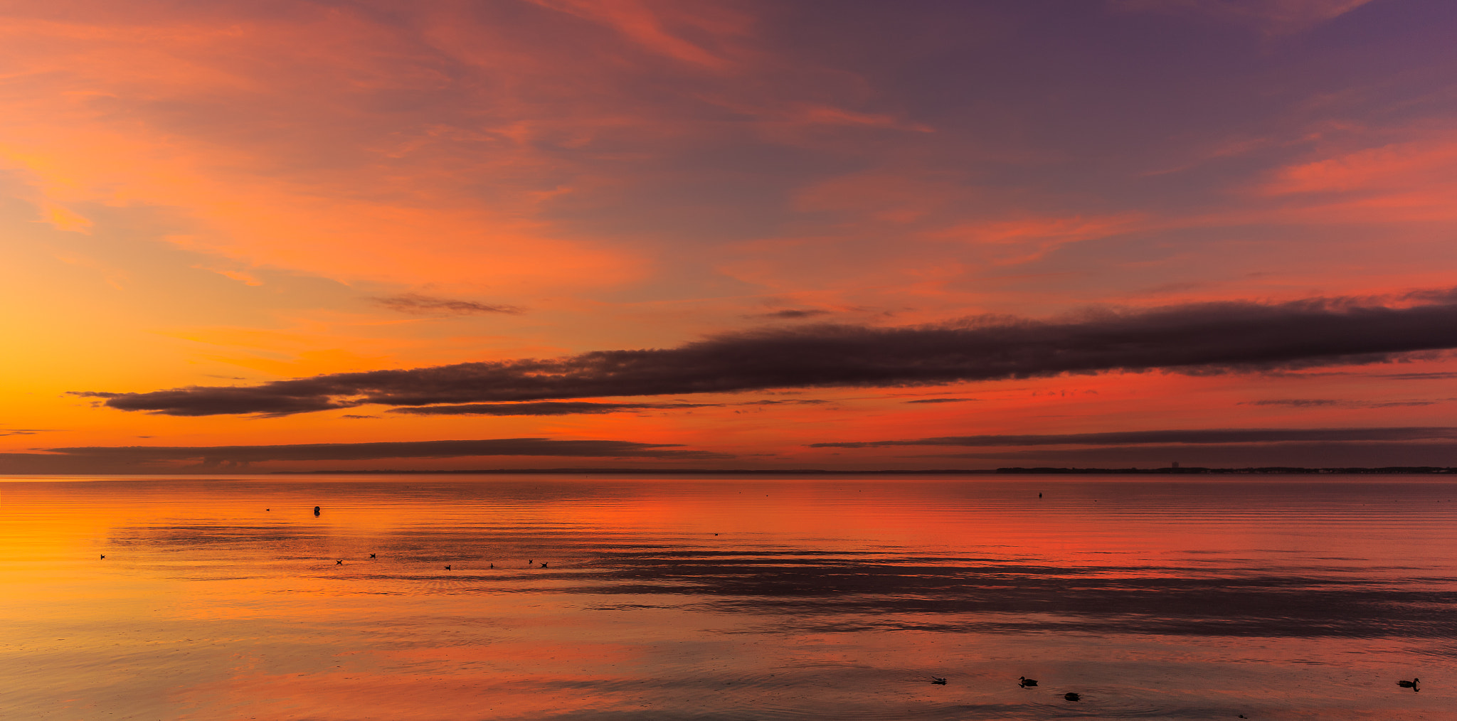 Canon EF 28mm F2.8 IS USM sample photo. Sunrise at the baltic sea photography