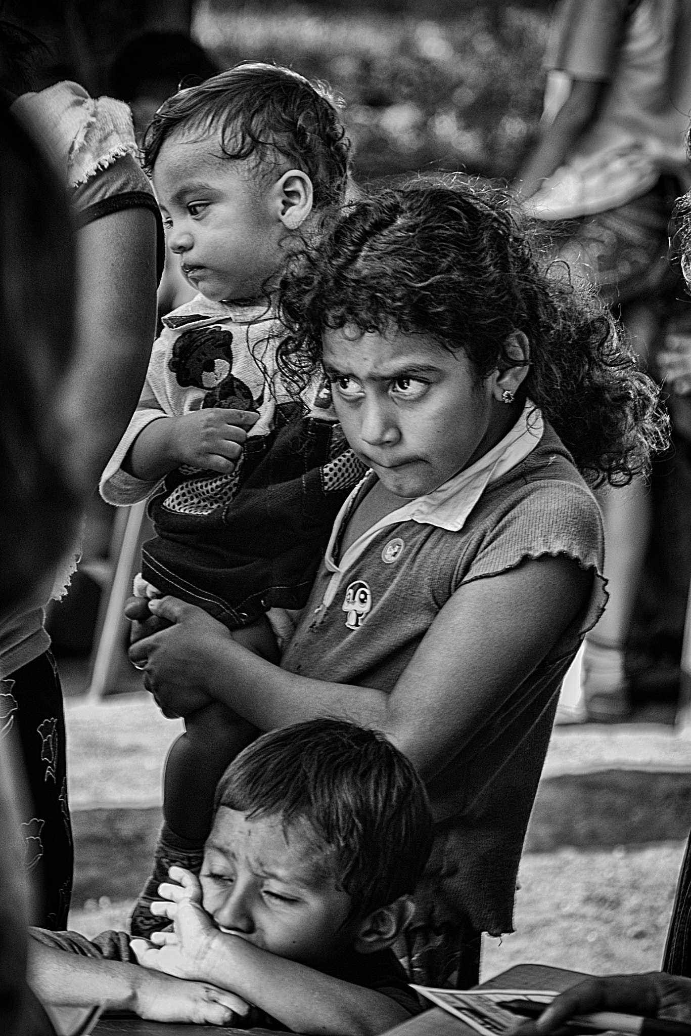 Nikon D80 sample photo. Three children, jesus la bomba, guatemala photography