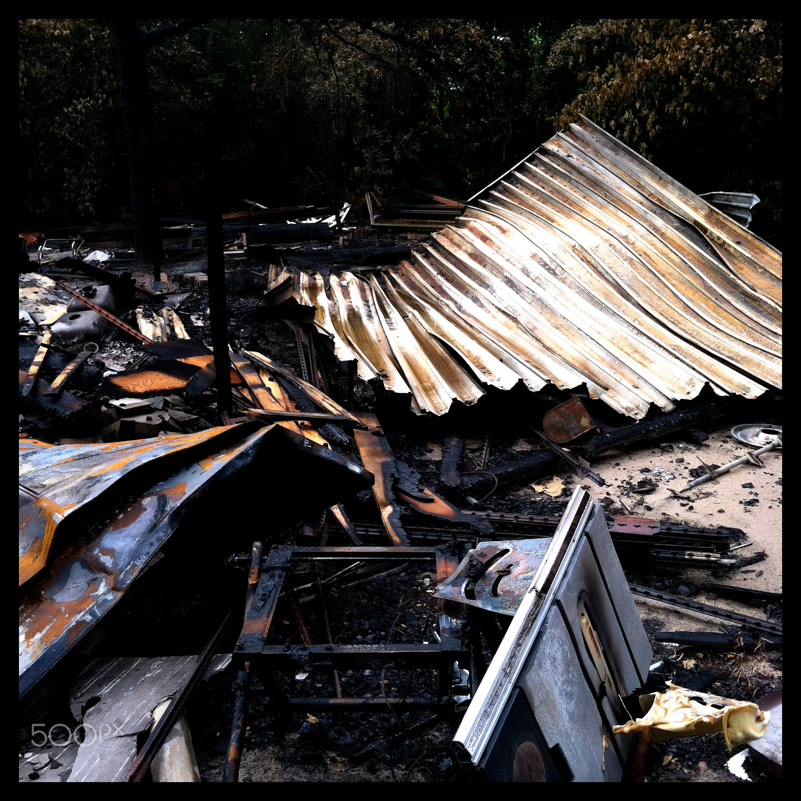 Jag.gr 6X6 for iPhone sample photo. Fire damage photography