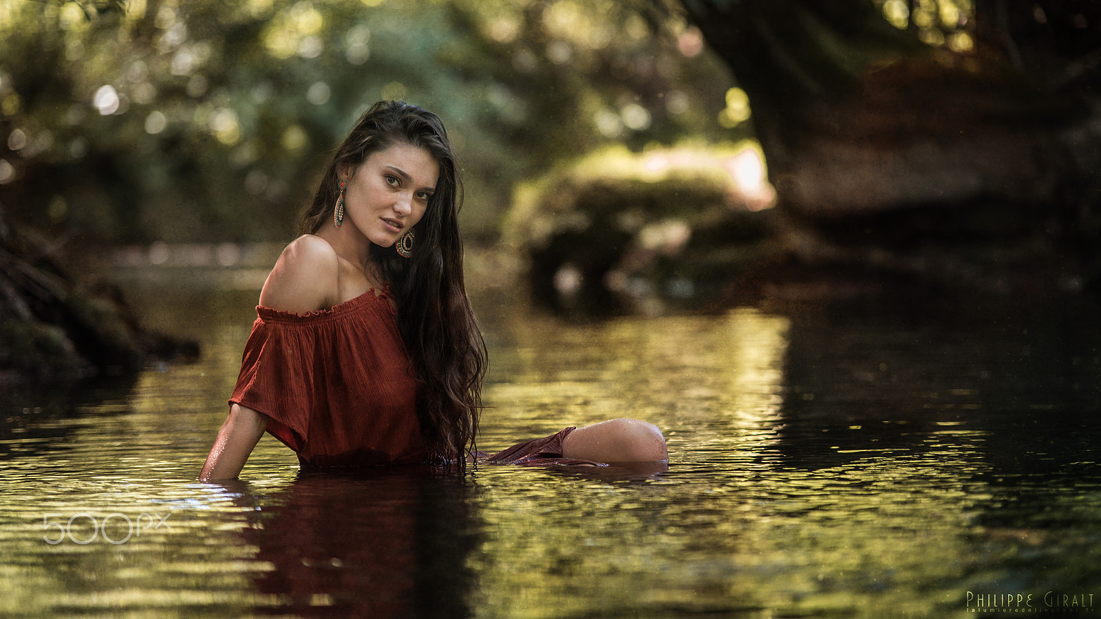 Sigma 70-200mm F2.8 EX DG Macro HSM II sample photo. Justine in the water photography