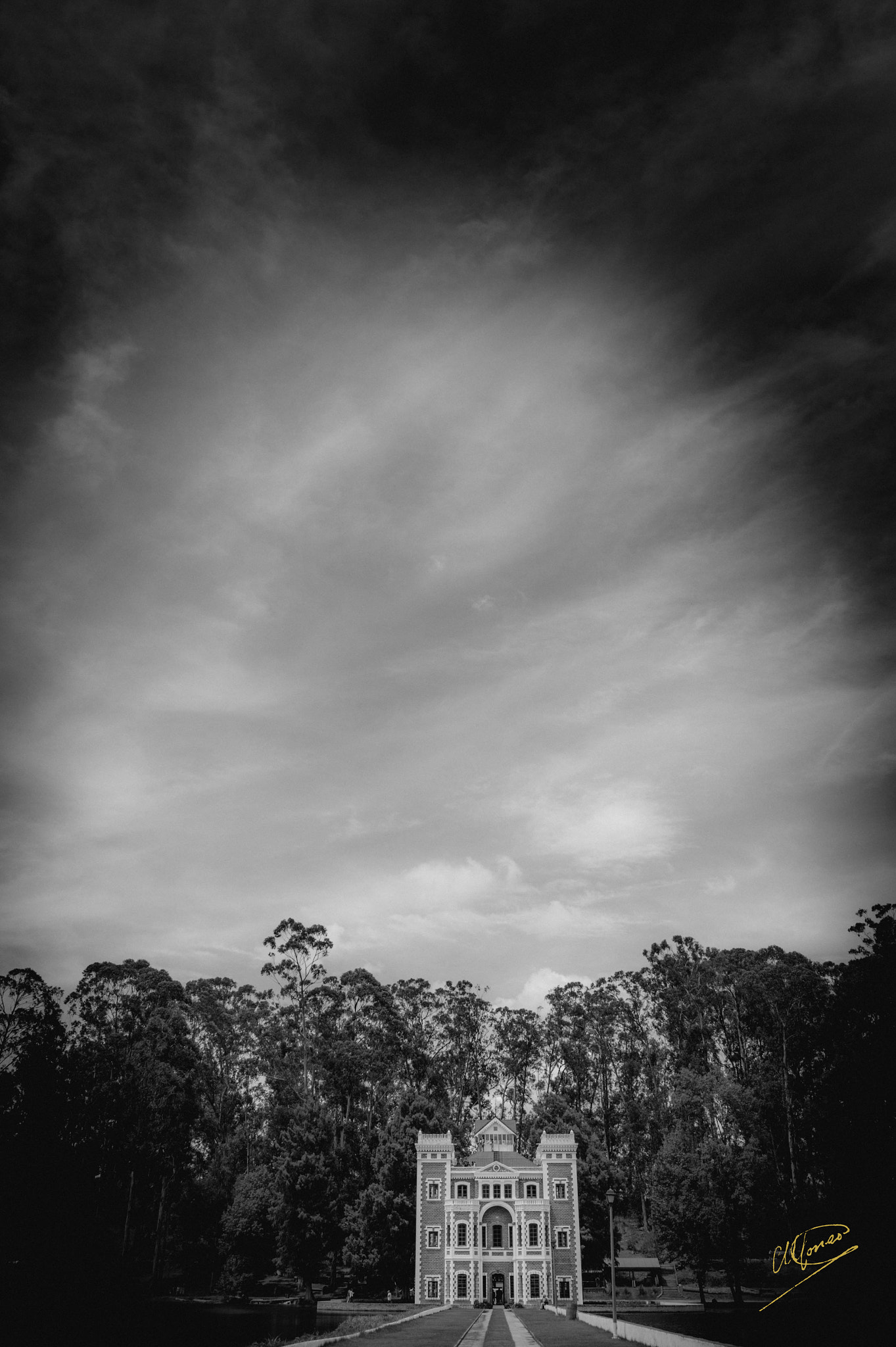 Nikon AF-S Nikkor 28-70mm F2.8 ED-IF sample photo. Ex hacienda de chautla (black & white) photography