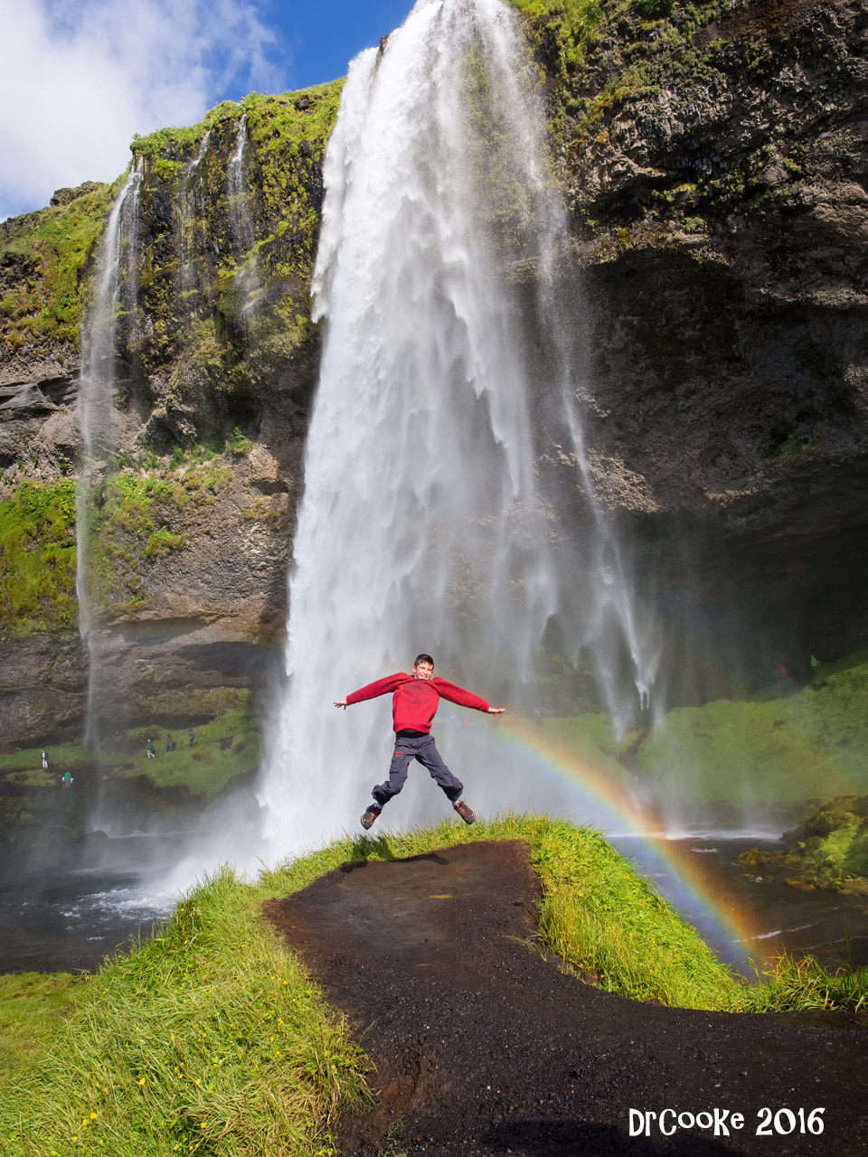 Olympus PEN E-P5 sample photo. Happy in sejalandsfoss photography