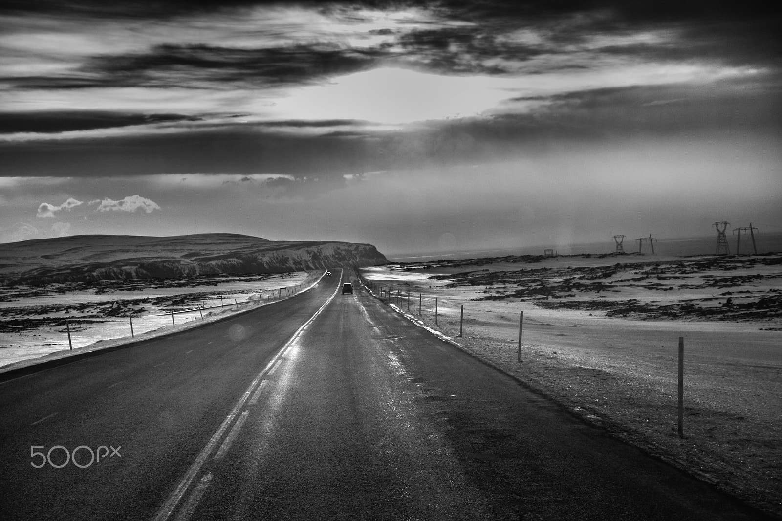 Canon EOS 450D (EOS Rebel XSi / EOS Kiss X2) sample photo. Long road at dawn photography