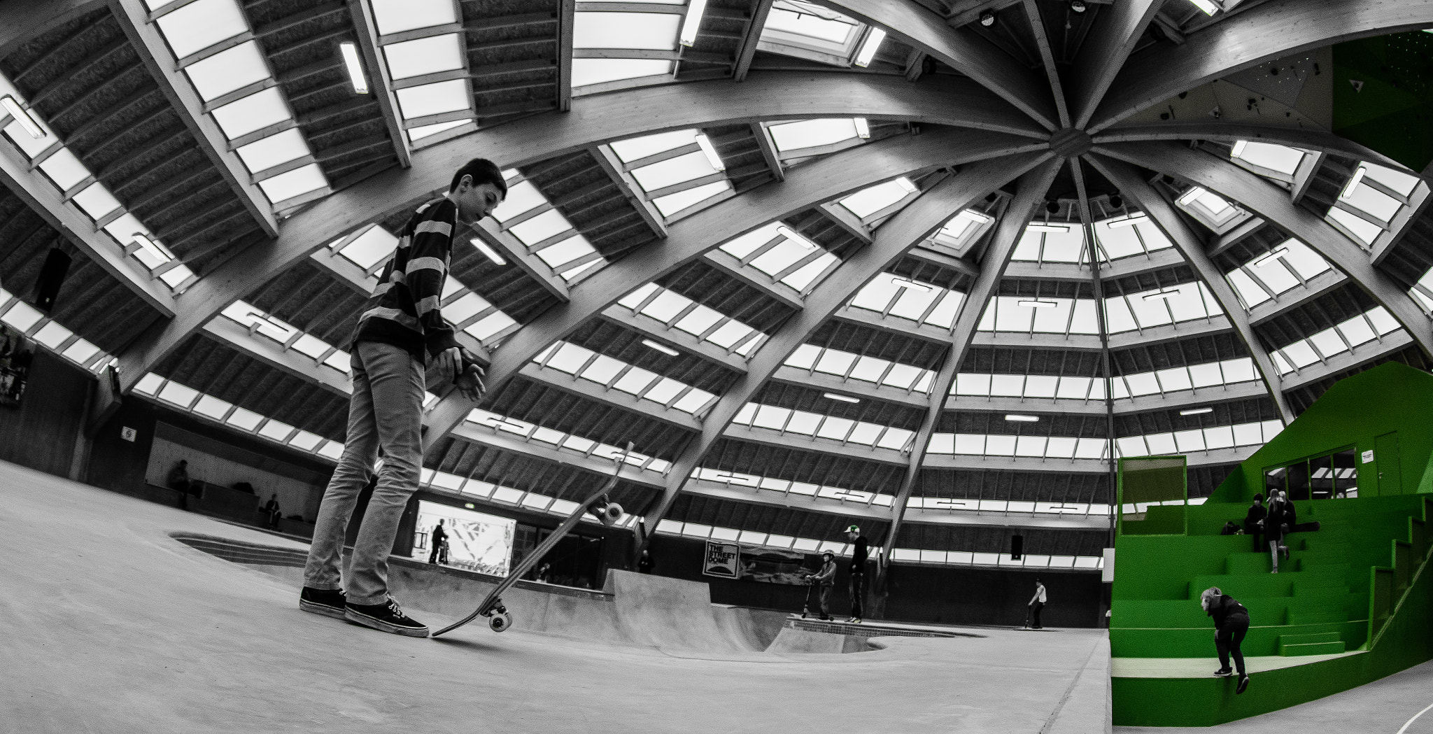 Sigma 10mm F2.8 EX DC HSM Diagonal Fisheye sample photo. Skate photography