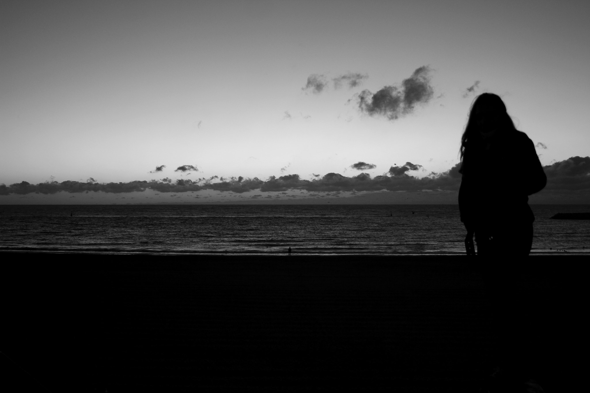 Canon EF 28-80mm f/3.5-5.6 sample photo. Black and white sunrise photography