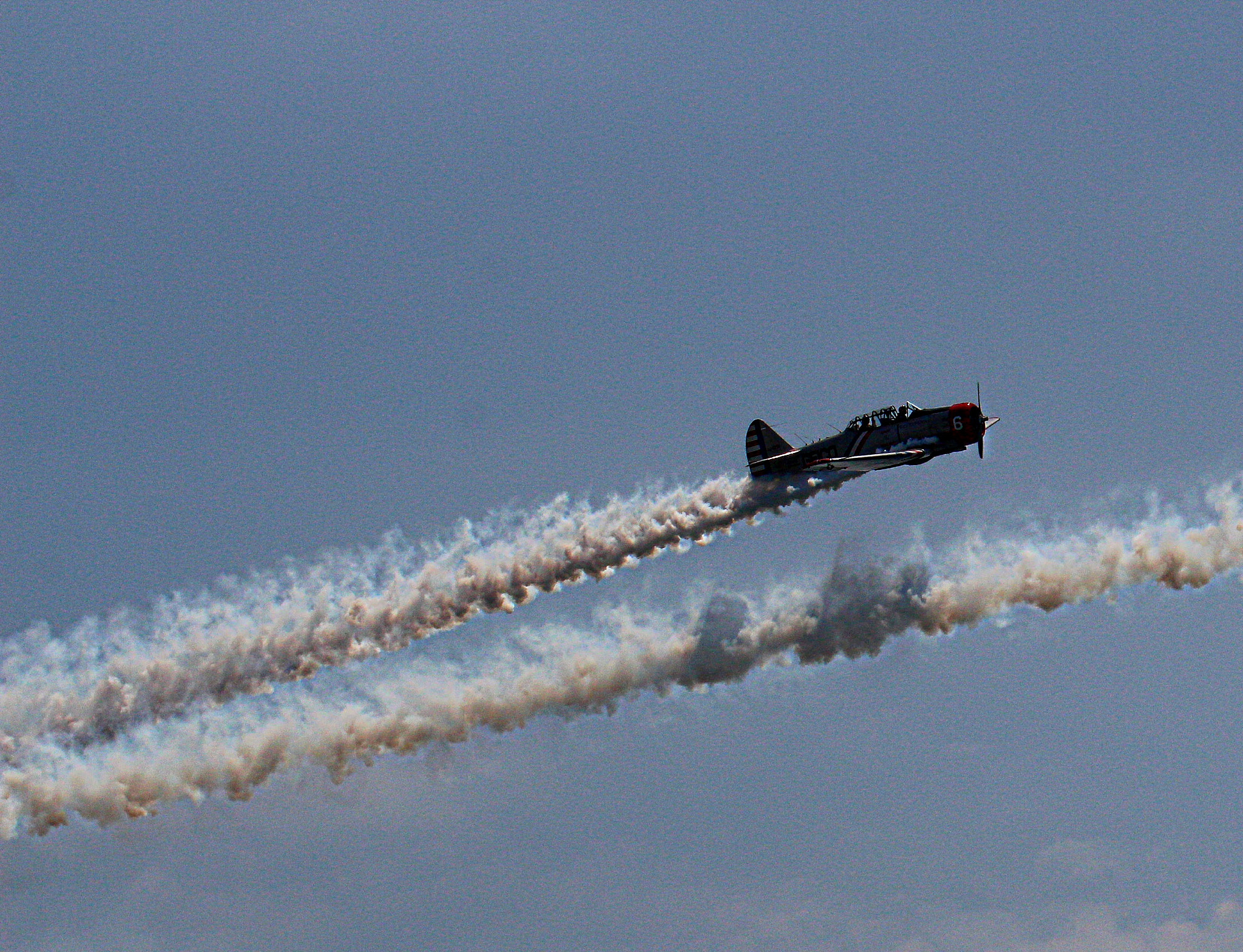 Canon EF 70-300mm F4-5.6L IS USM sample photo. Shadow on the contrails, air show practice photography