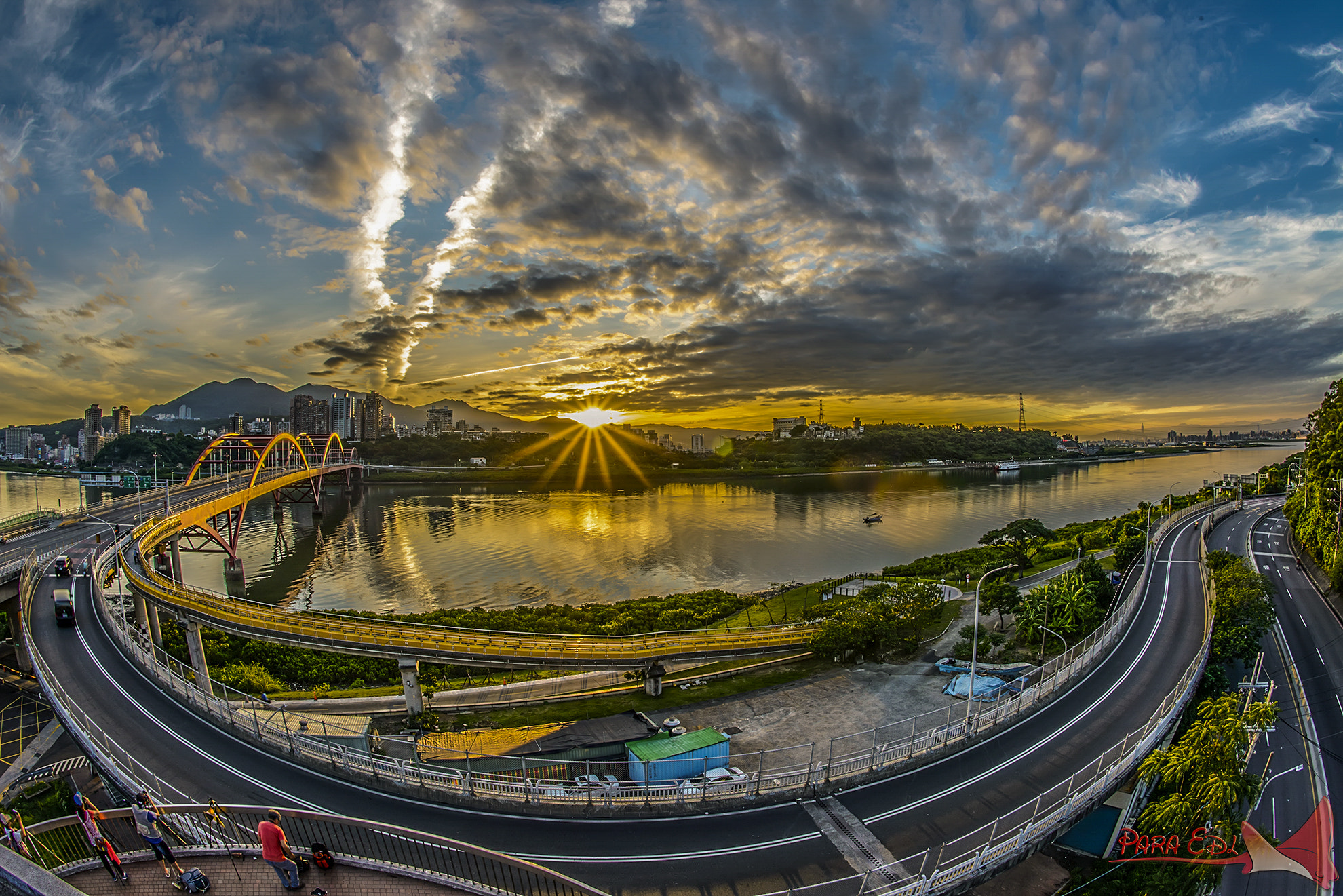 Nikon D800E + Nikon AF Fisheye-Nikkor 16mm F2.8D sample photo. Guan-du bridge photography