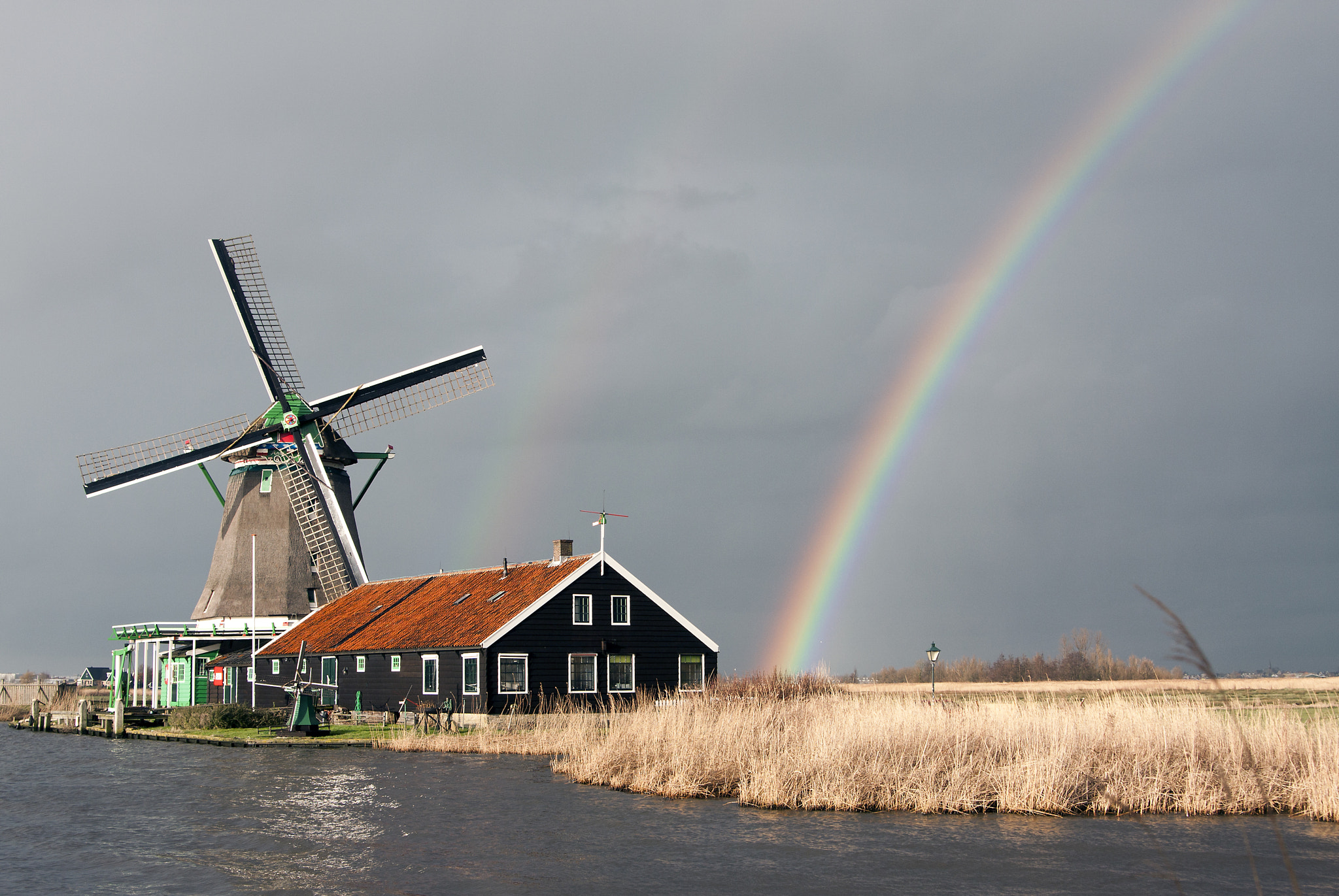 Canon EOS 40D sample photo. Zaanse schans mill photography