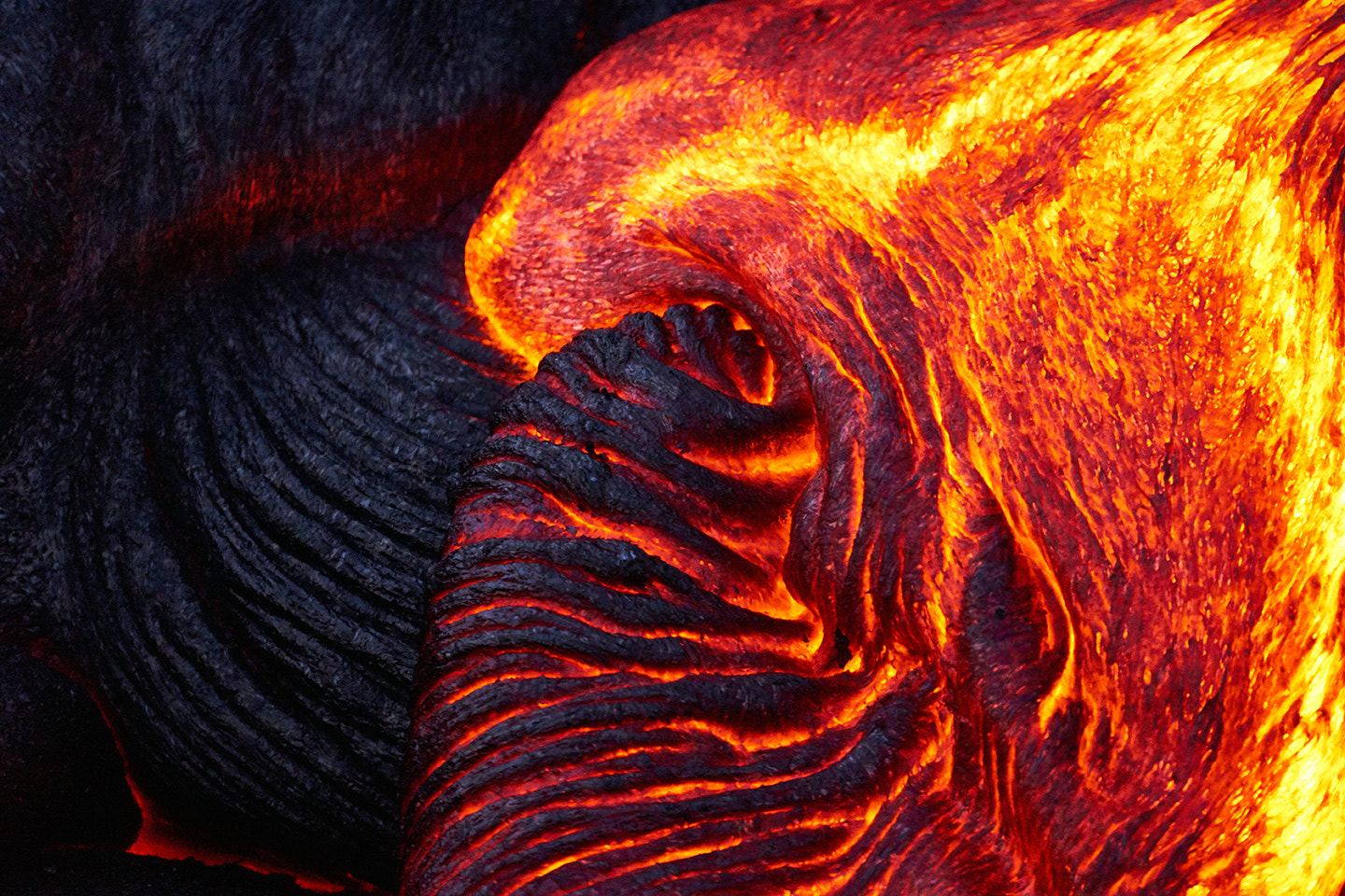 Sony FE 70-300mm F4.5-5.6 G OSS sample photo. Fresh hot lava photography
