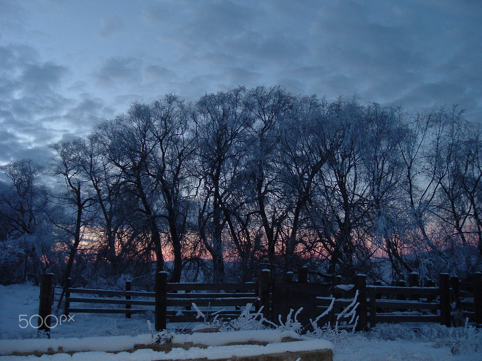 Fujifilm FinePix A210 sample photo. Late winter sunset photography